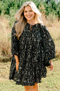 Walking On Air Dress, Black Floral