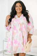 Walking On Air Dress, Brown Mix