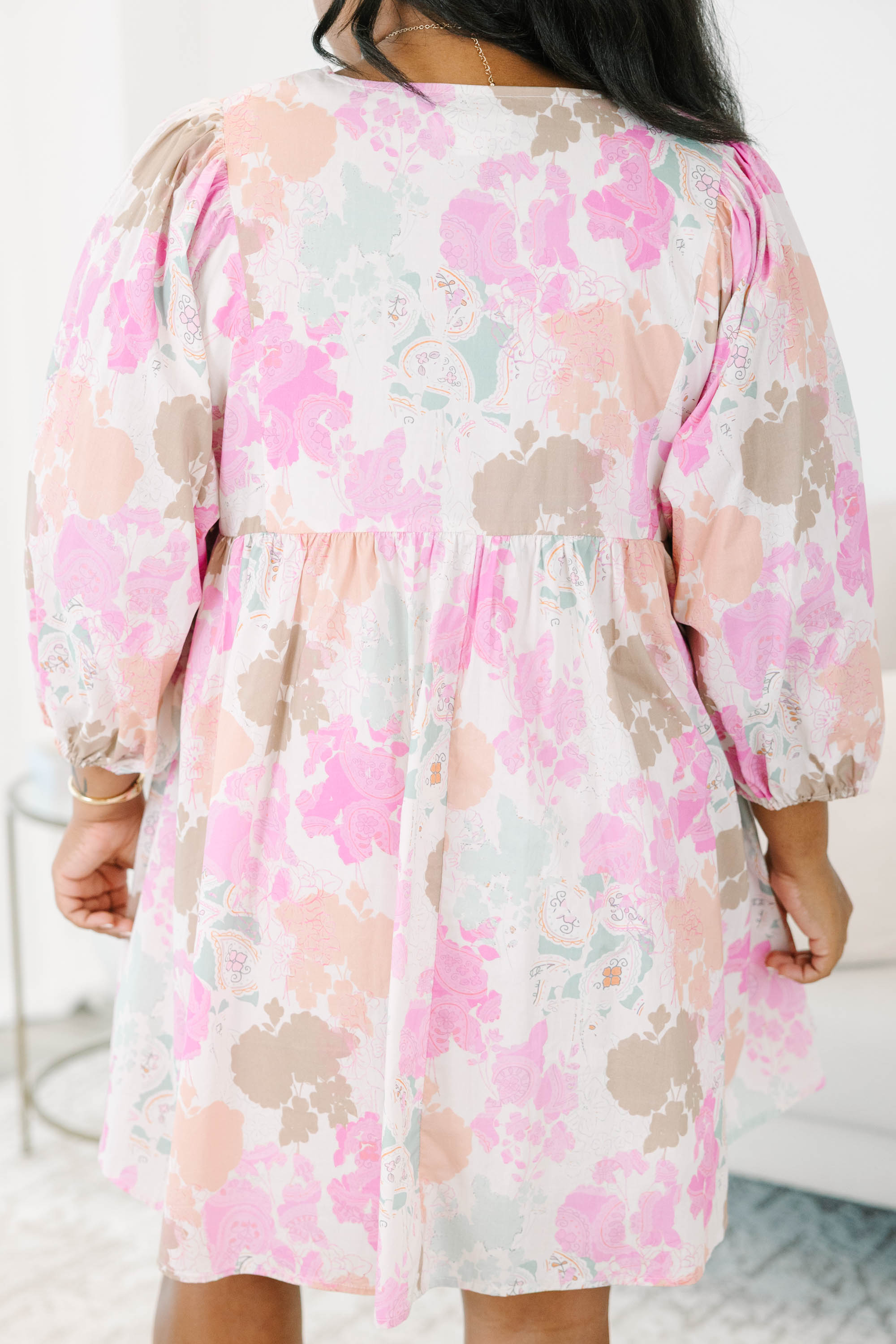 Walking On Air Dress, Brown Mix