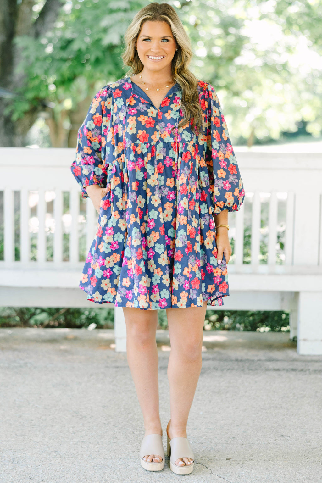 Walking On Air Dress, Pink Floral