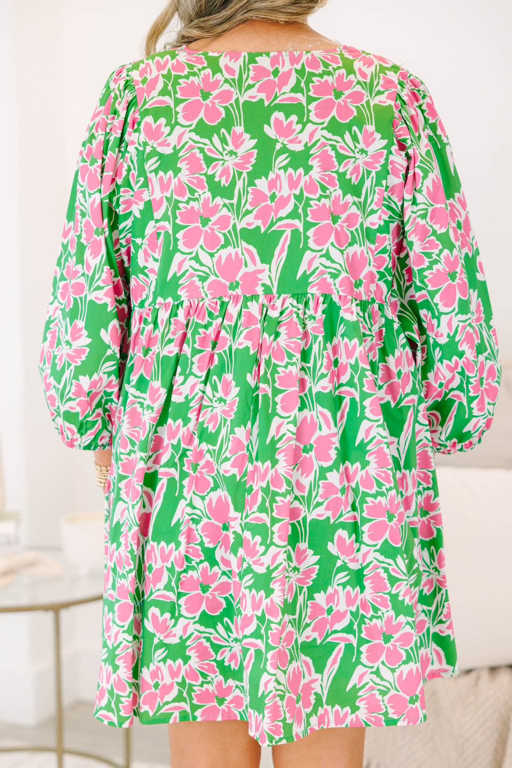 Walking On Air Dress, Pink-Green