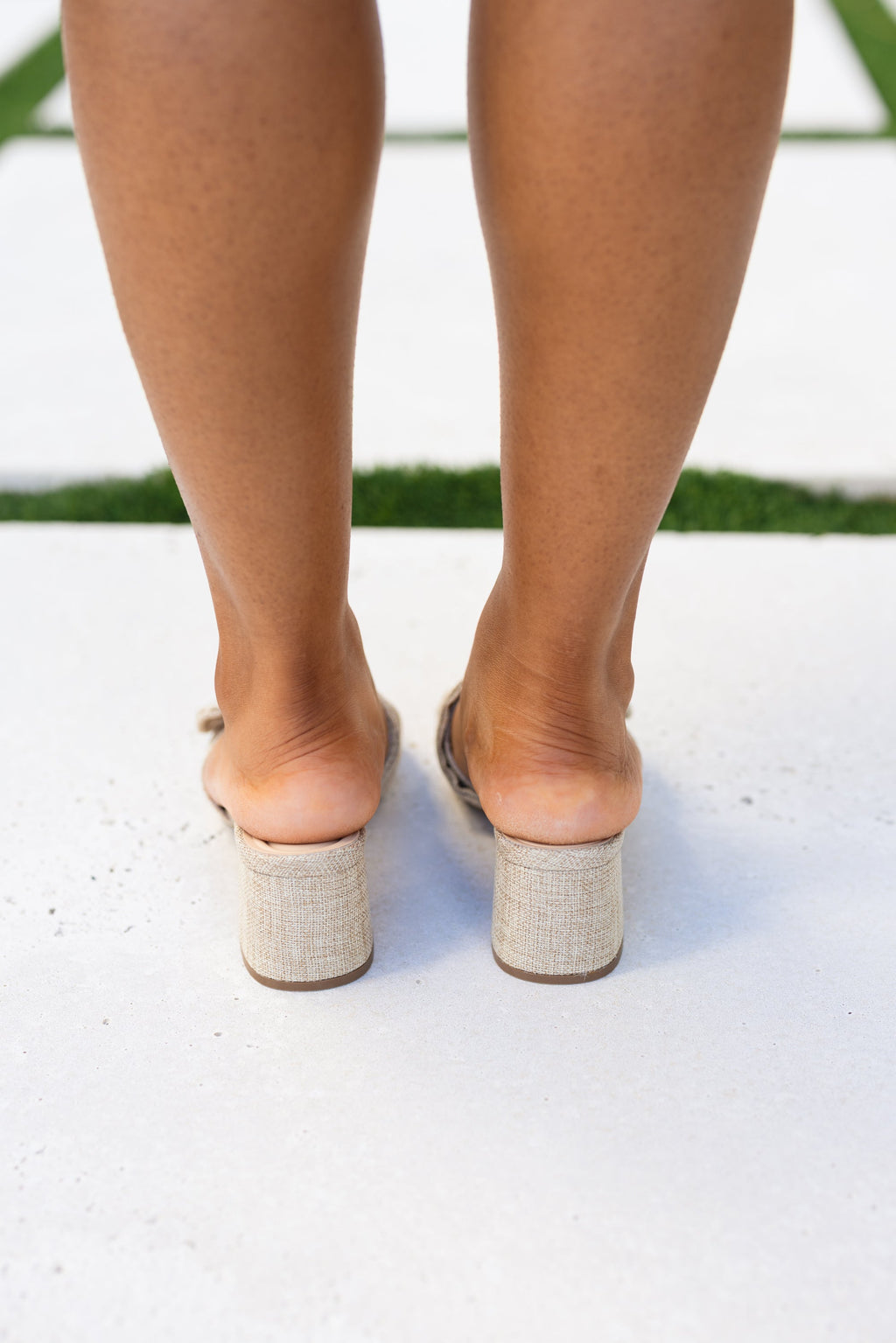 Walks In The Garden Heels, Natural Linen