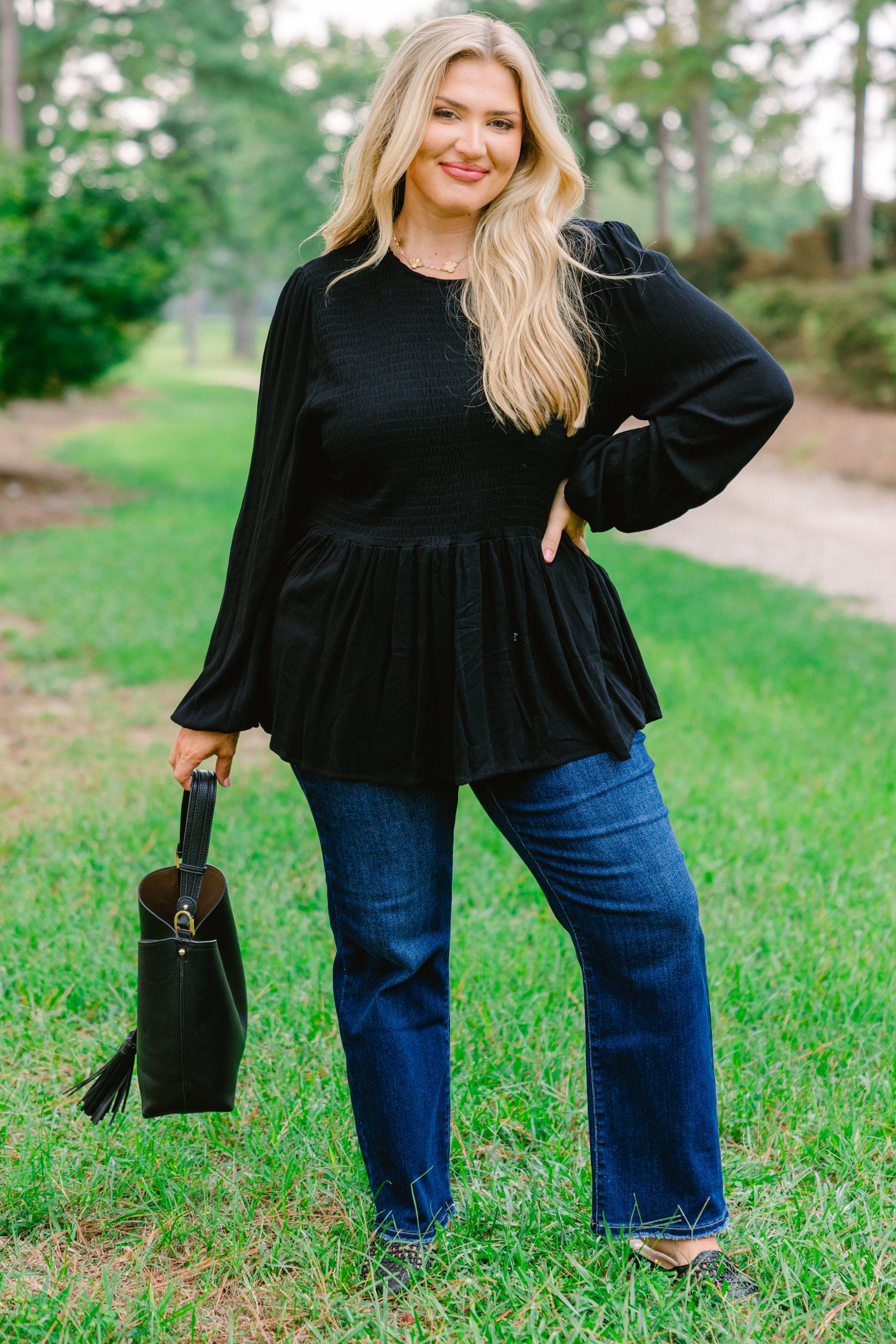 Wallflower Kisses Top, Black