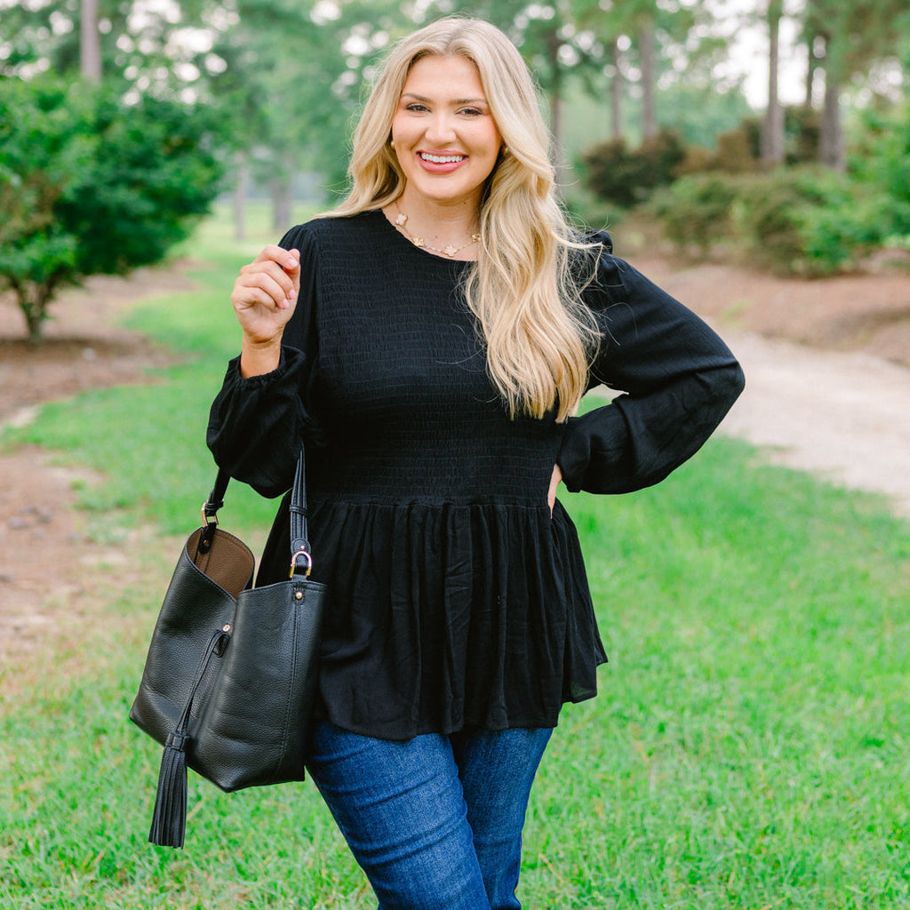 Wallflower Kisses Top, Black