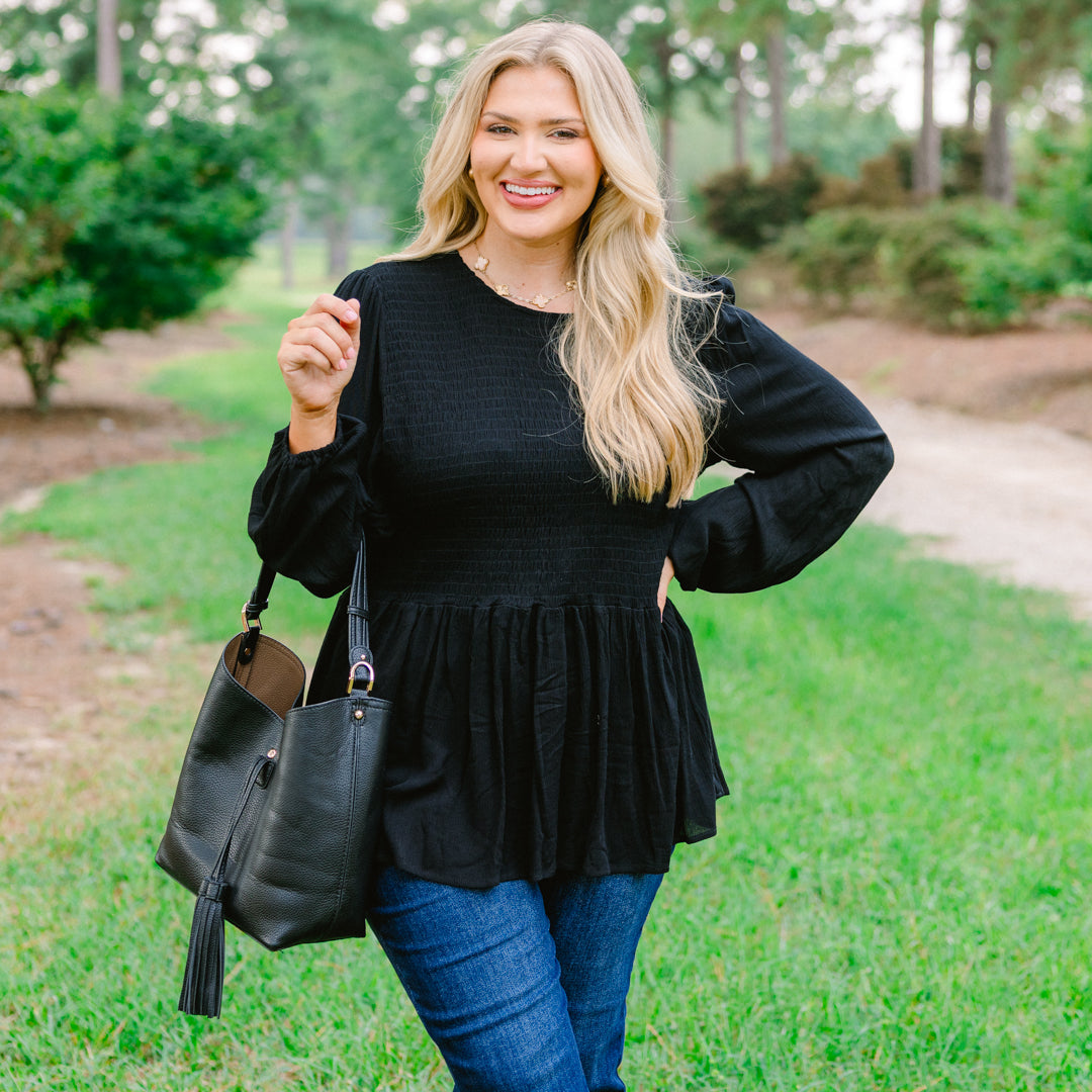 Wallflower Kisses Top, Black