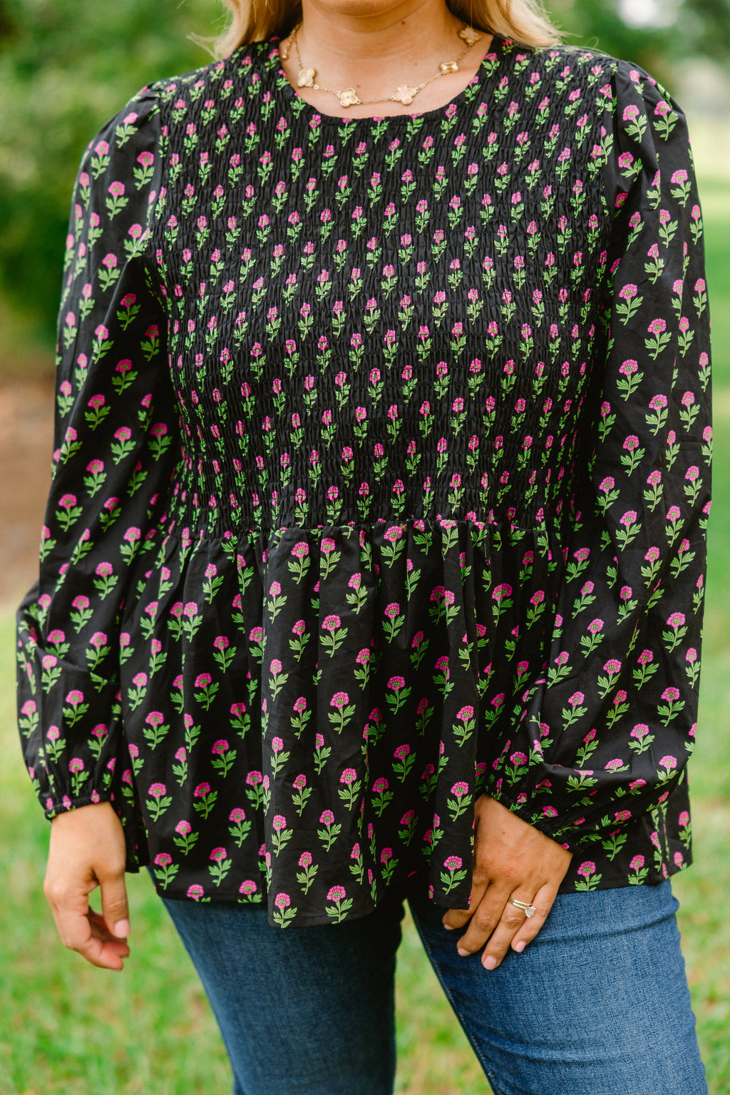 Wallflower Kisses Top, Black-Pink