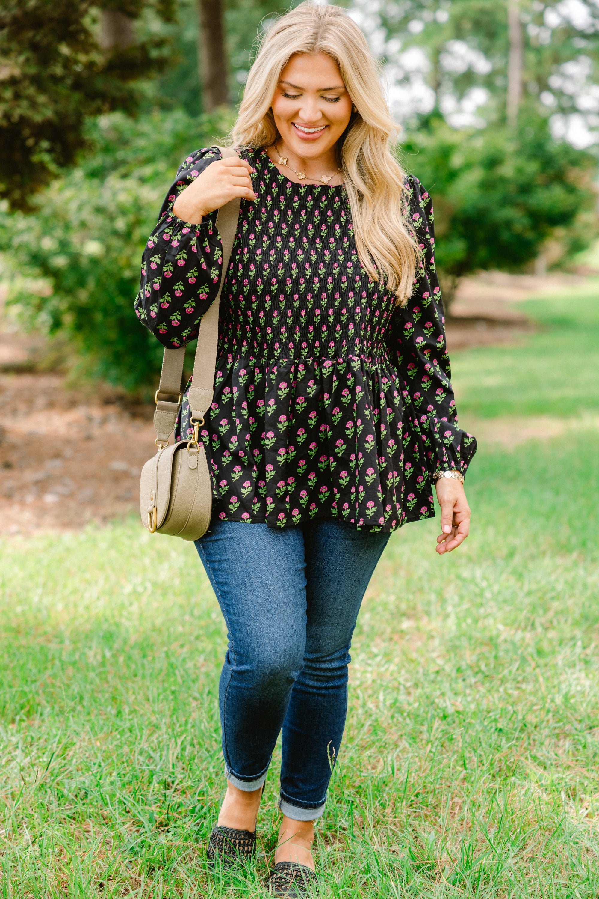 Wallflower Kisses Top, Black-Pink