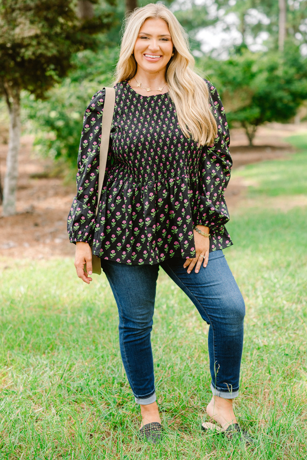 Wallflower Kisses Top, Black-Pink