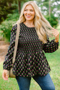 Wallflower Kisses Top, Black-Pink