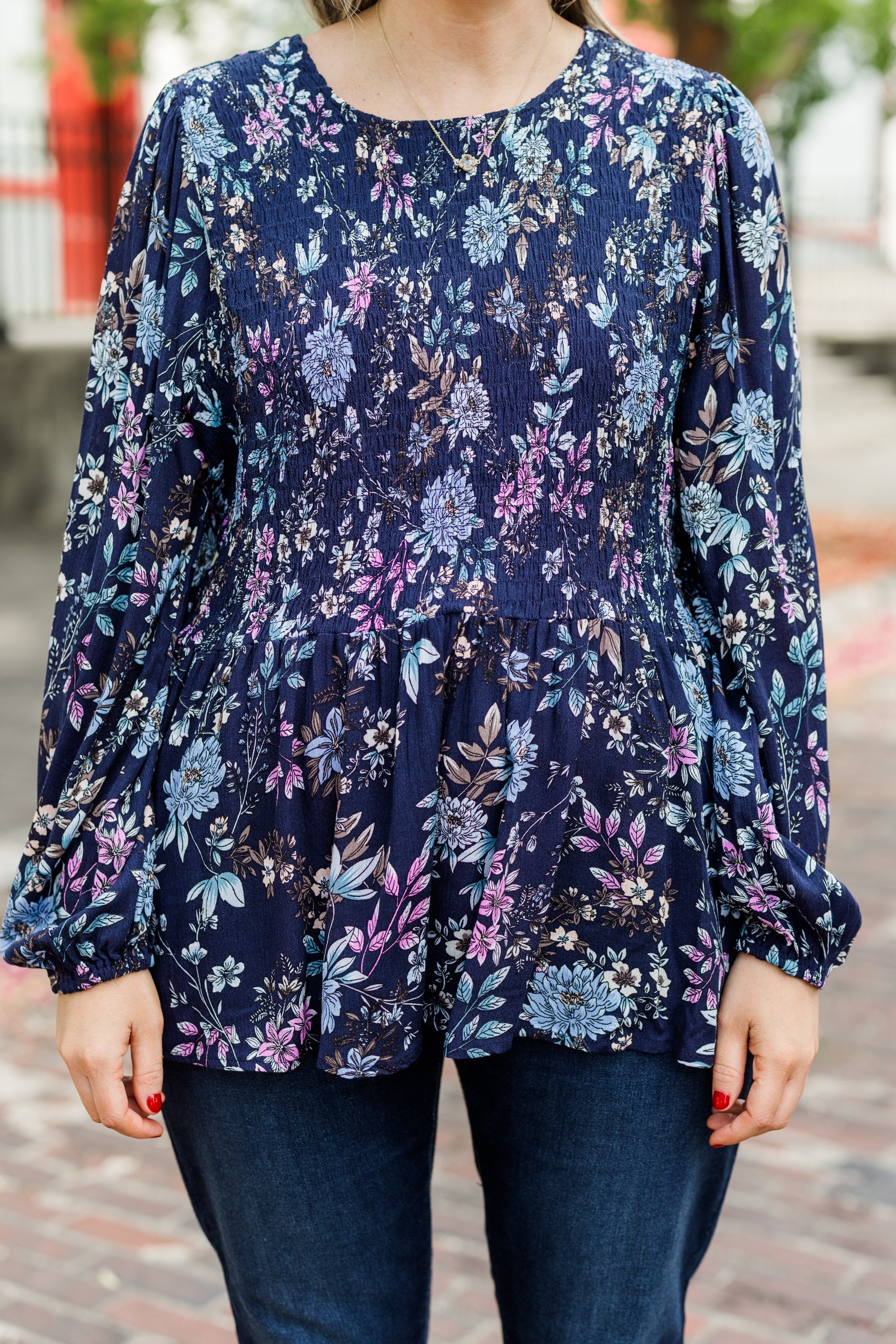 Wallflower Kisses Top, Blue