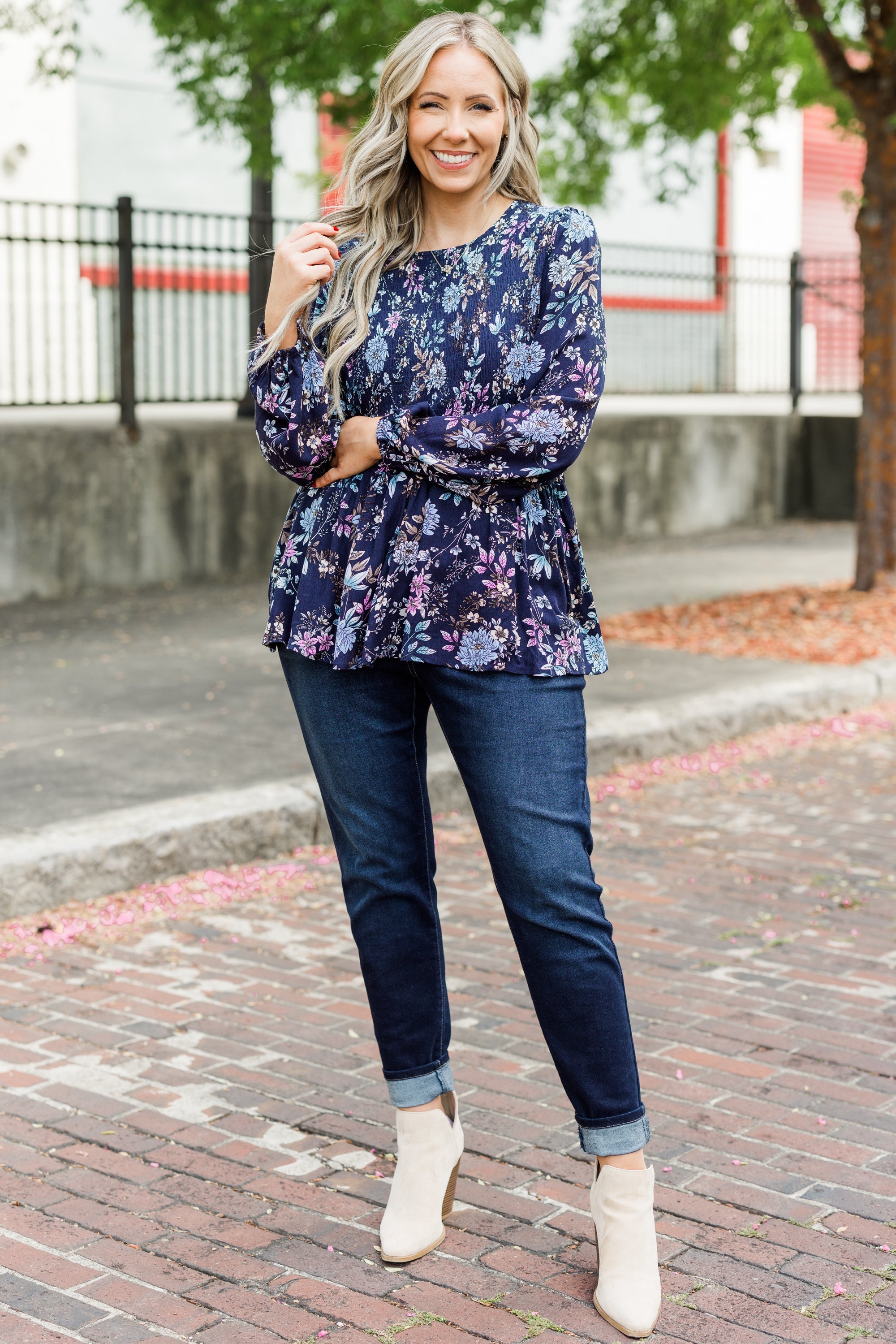 Wallflower Kisses Top, Blue