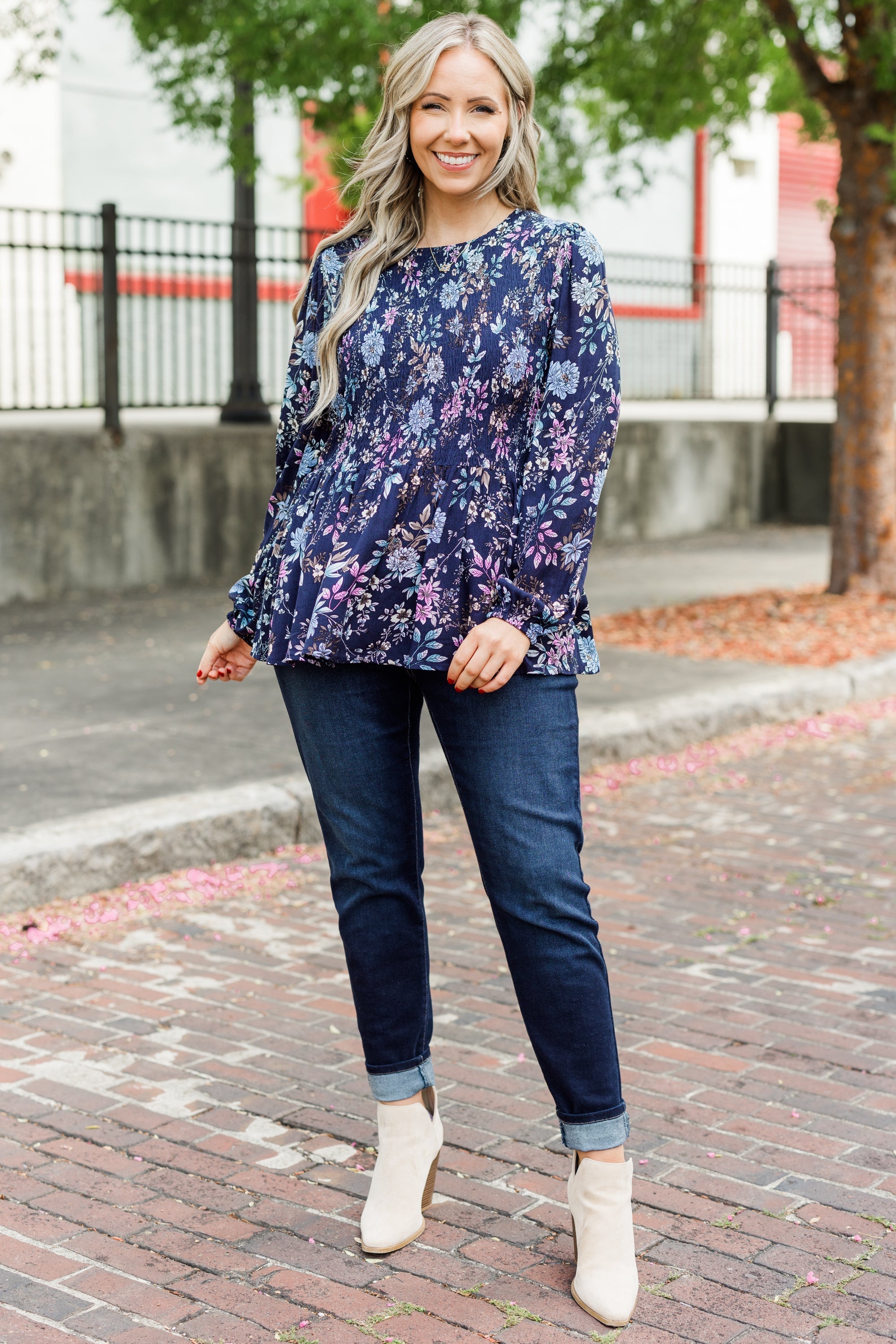 Wallflower Kisses Top, Blue
