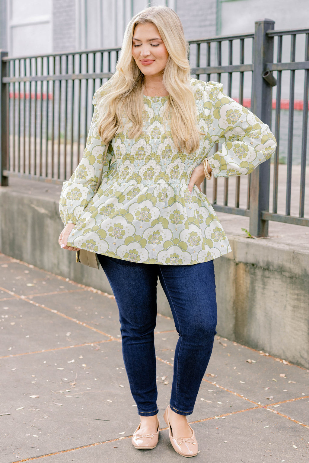 Wallflower Kisses Top, Blue-Green