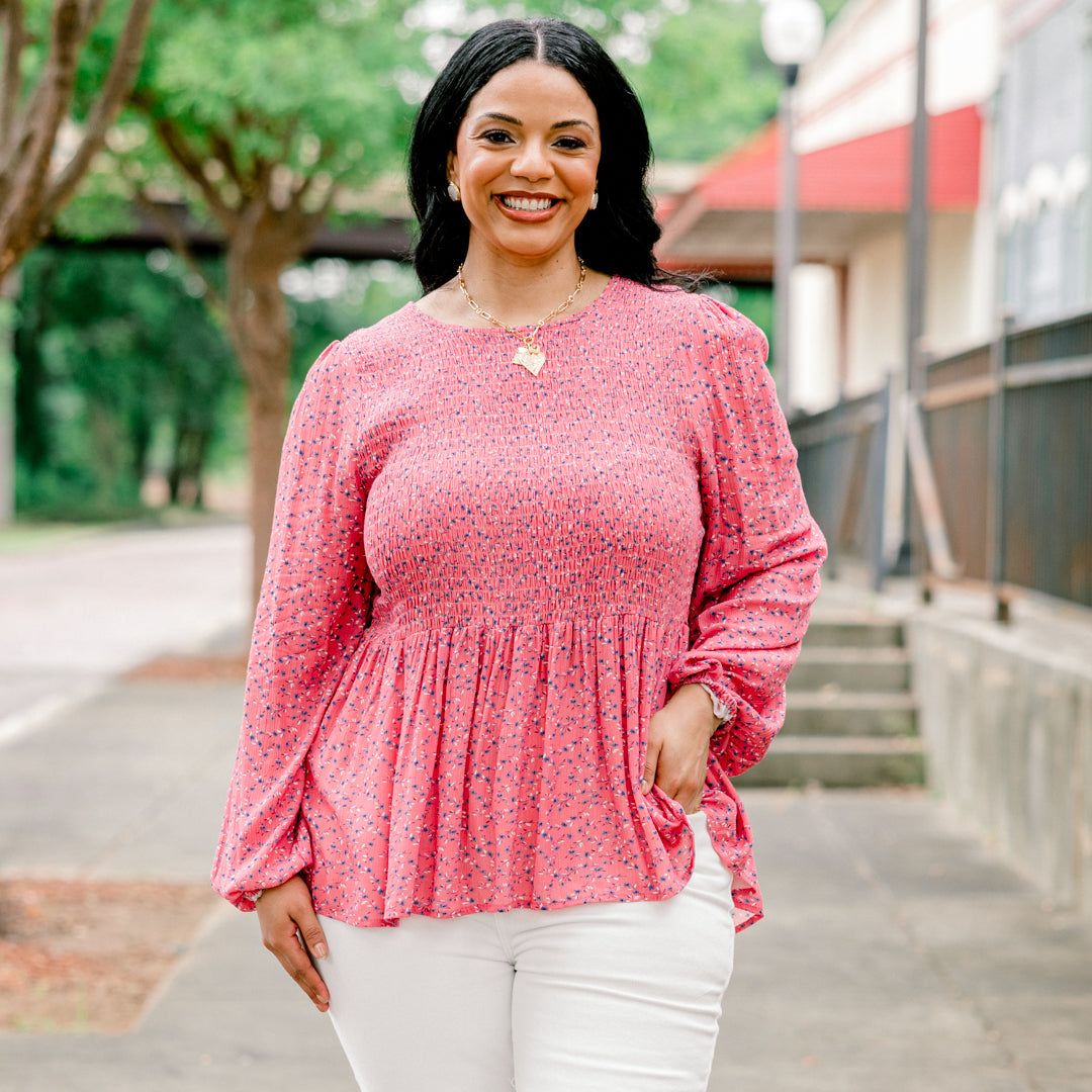 Wallflower Kisses Top, Dusty Rose
