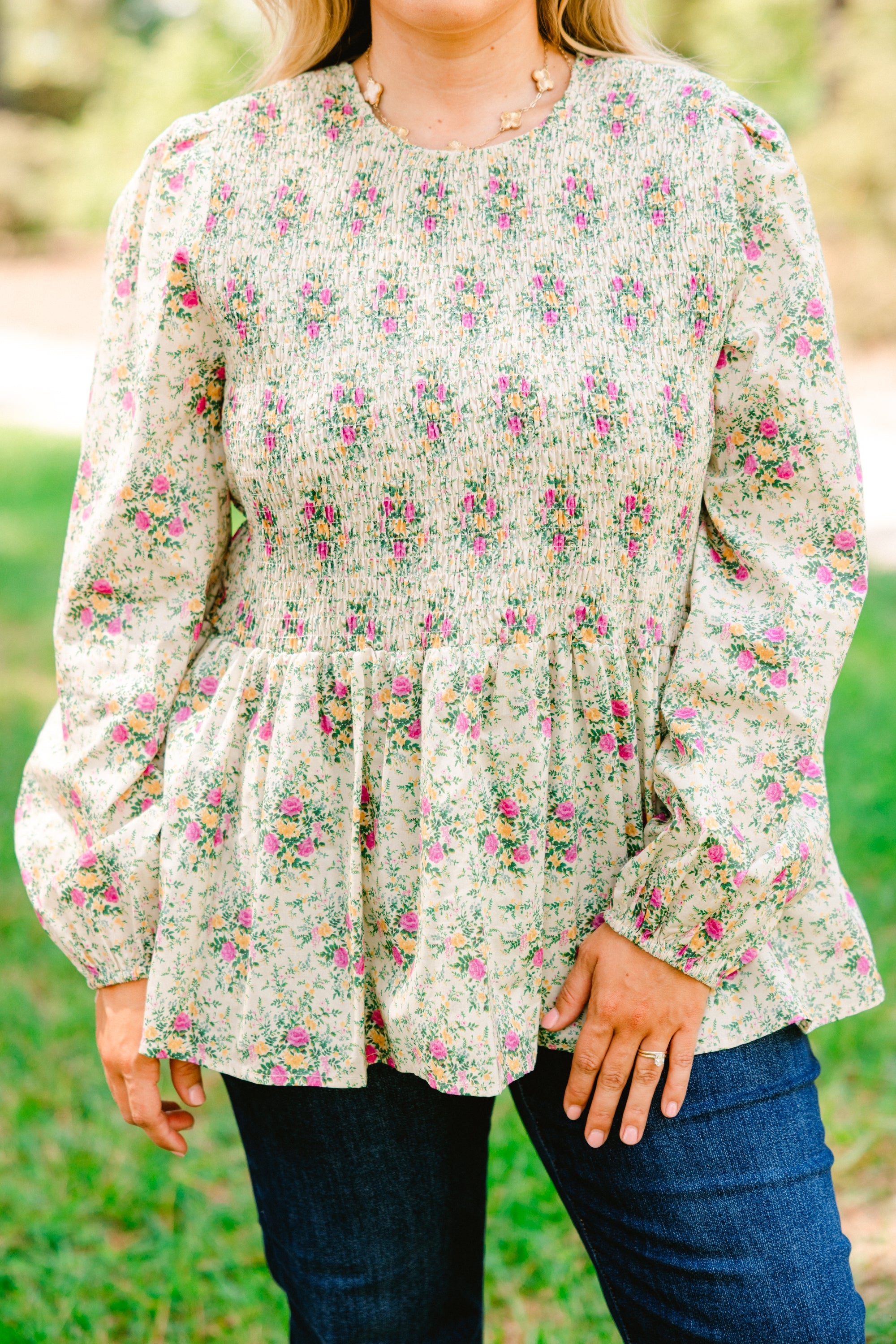 Wallflower Kisses Top, Ivory Floral