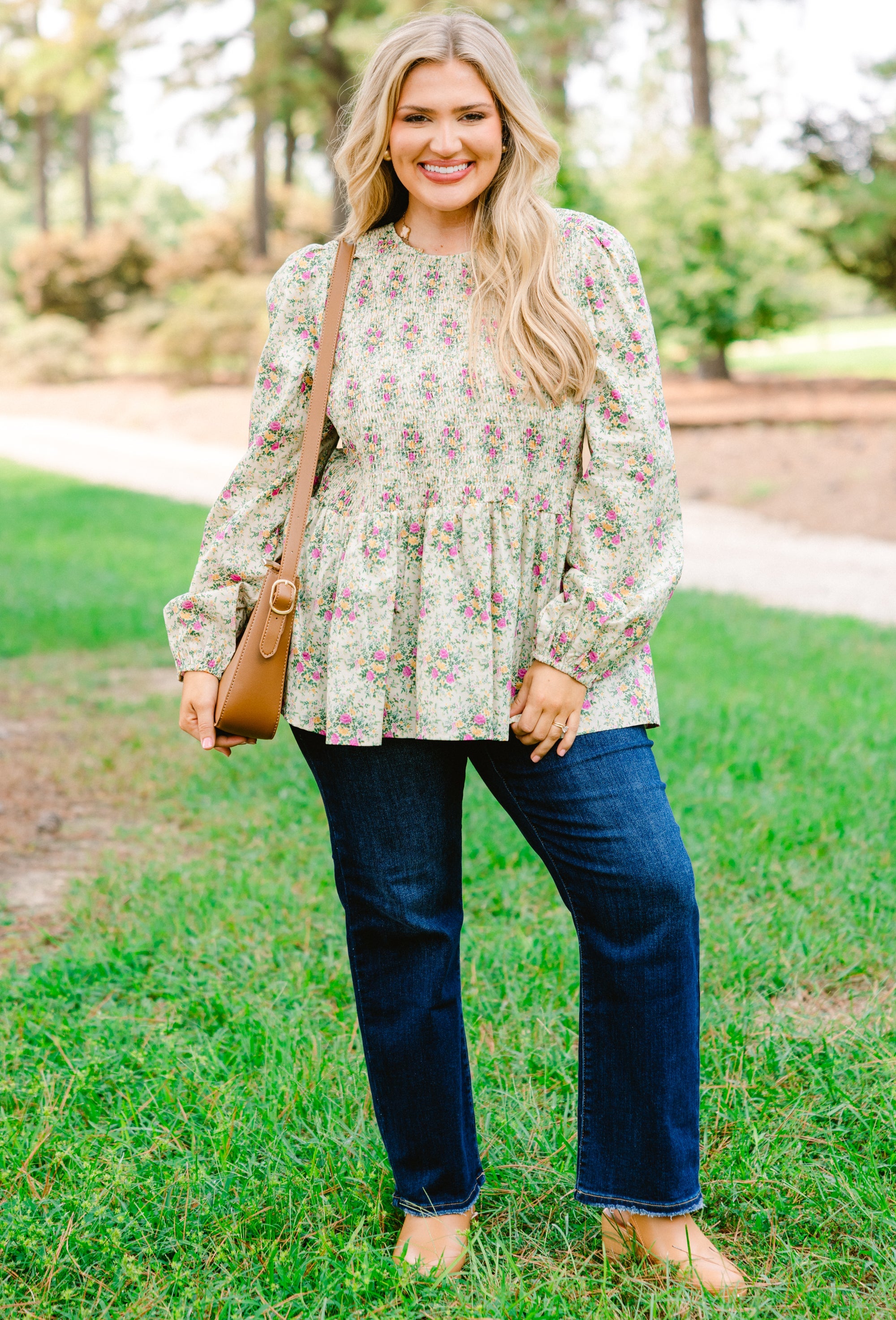 Wallflower Kisses Top, Ivory Floral