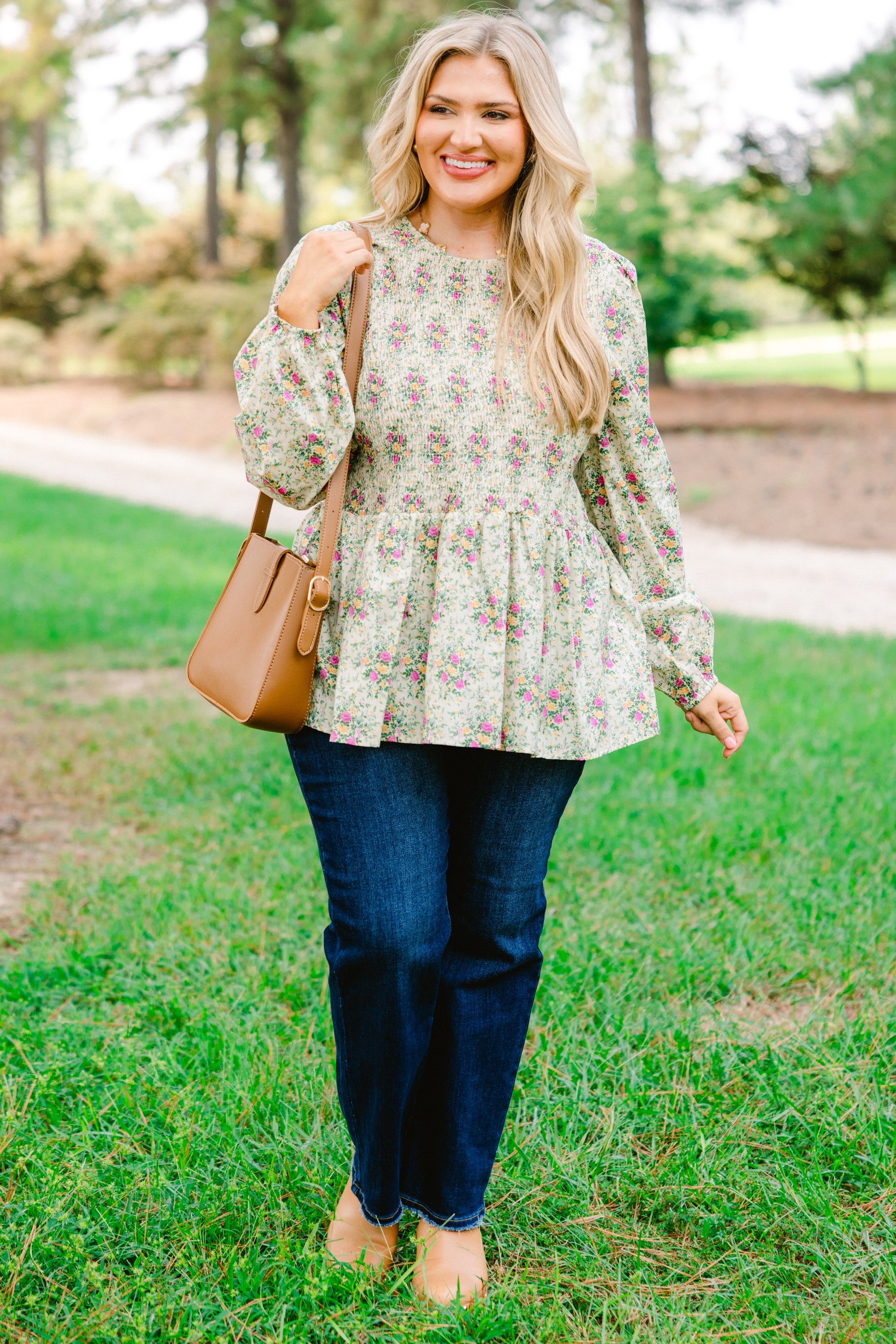 Wallflower Kisses Top, Ivory Floral