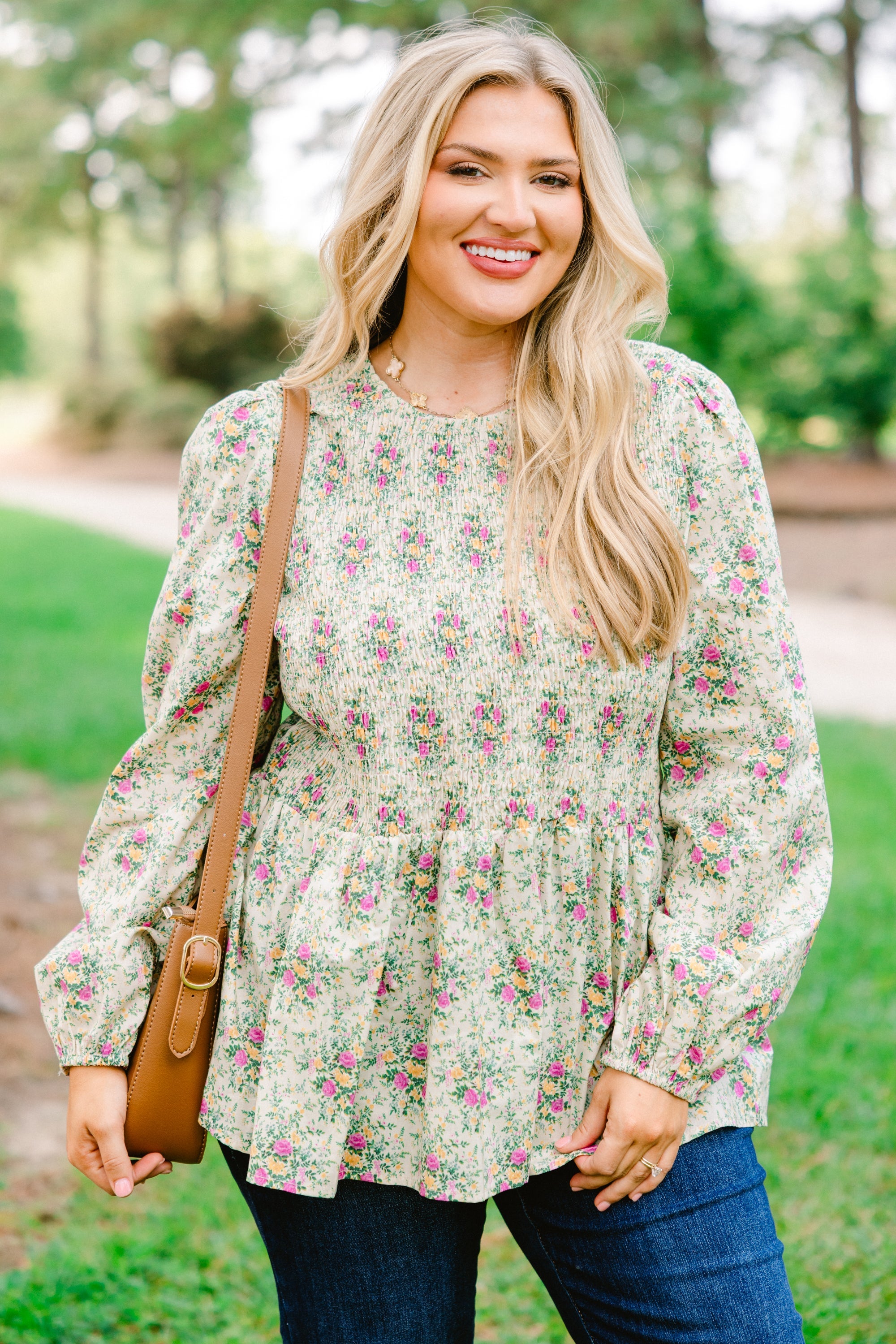 Wallflower Kisses Top, Ivory Floral
