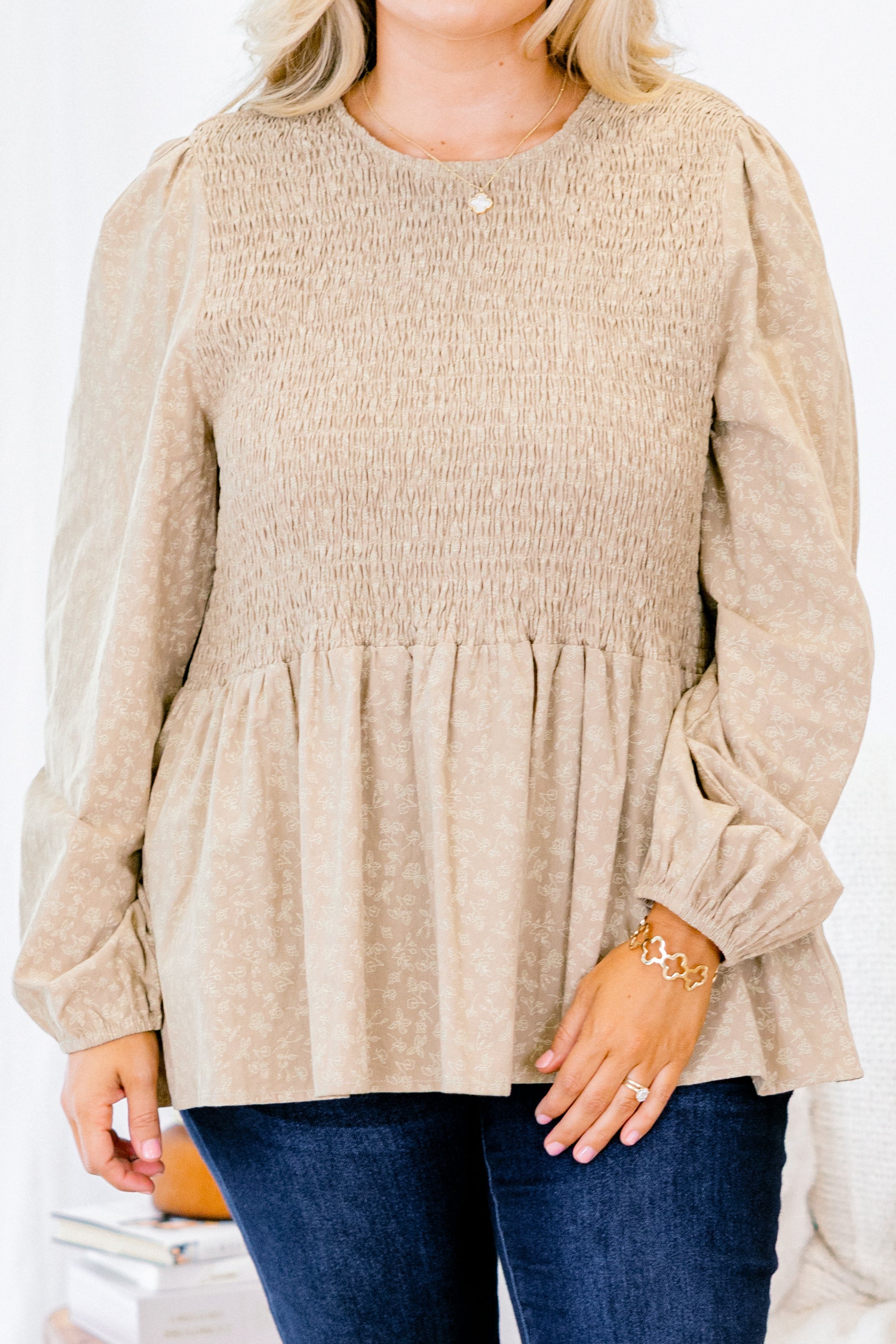 Wallflower Kisses Top, Light Olive