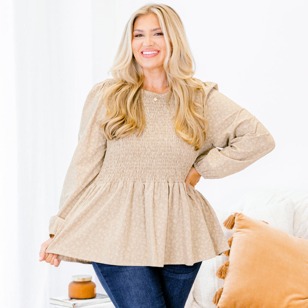 Wallflower Kisses Top, Light Olive