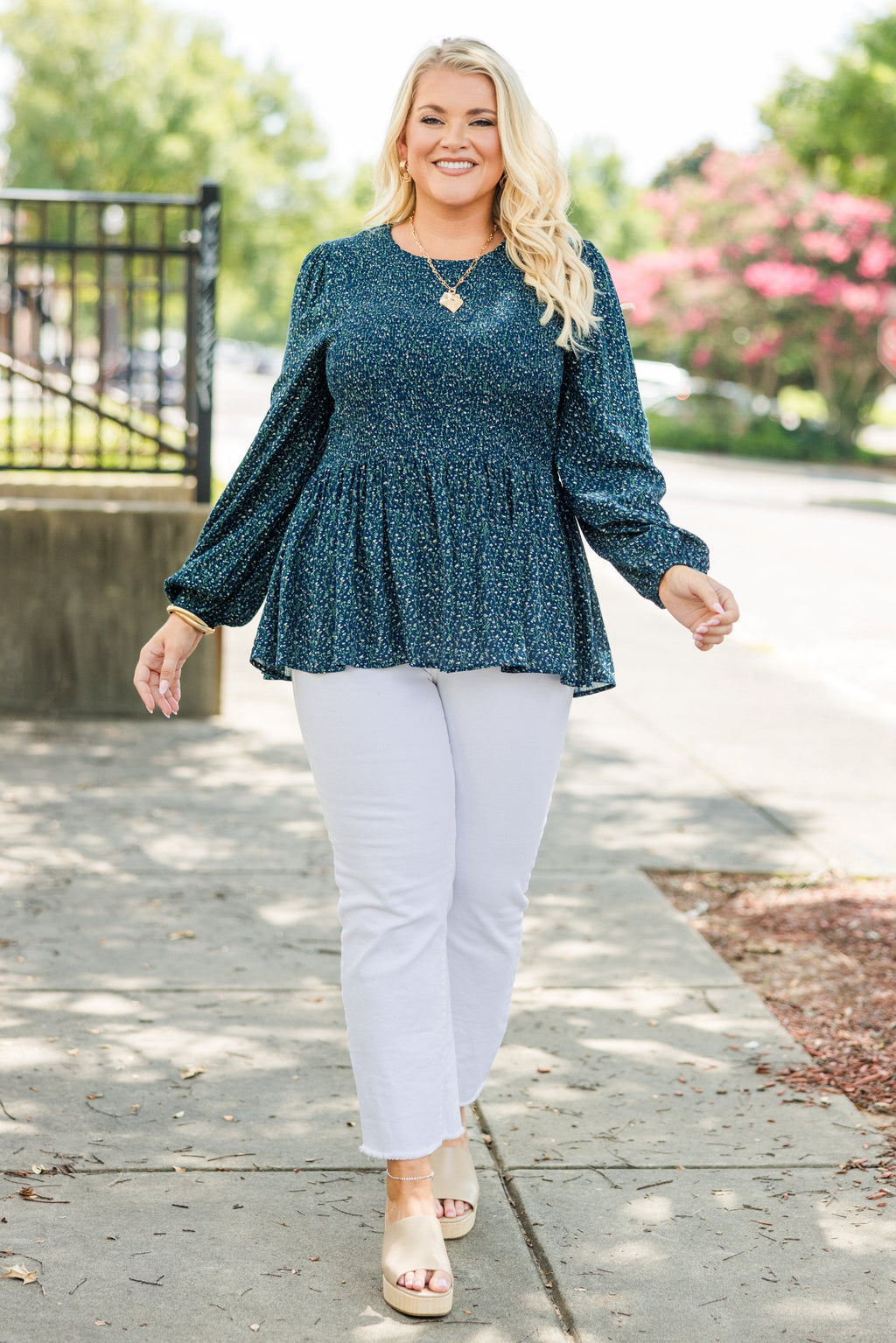 Wallflower Kisses Top, Navy