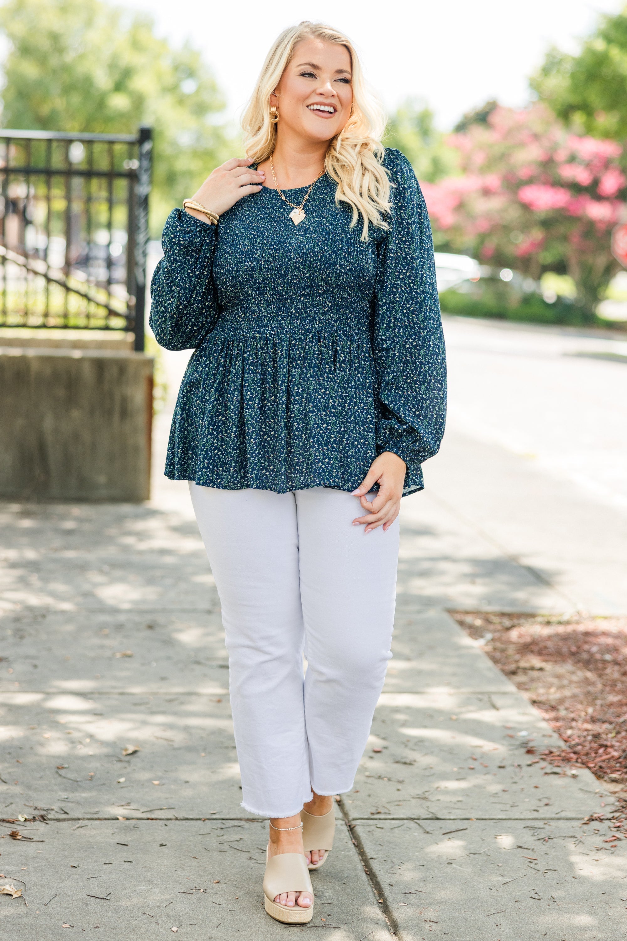Wallflower Kisses Top, Navy