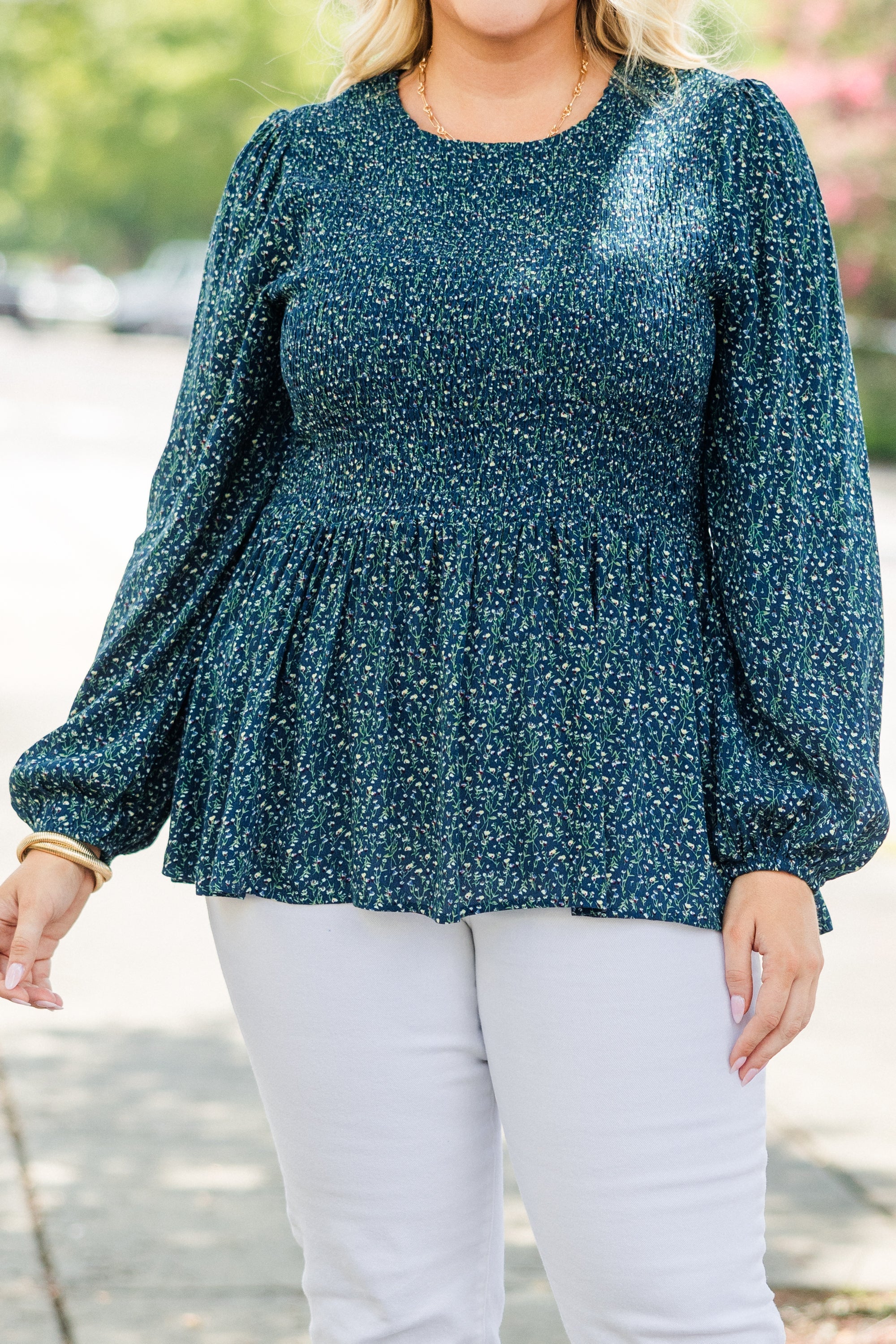 Wallflower Kisses Top, Navy
