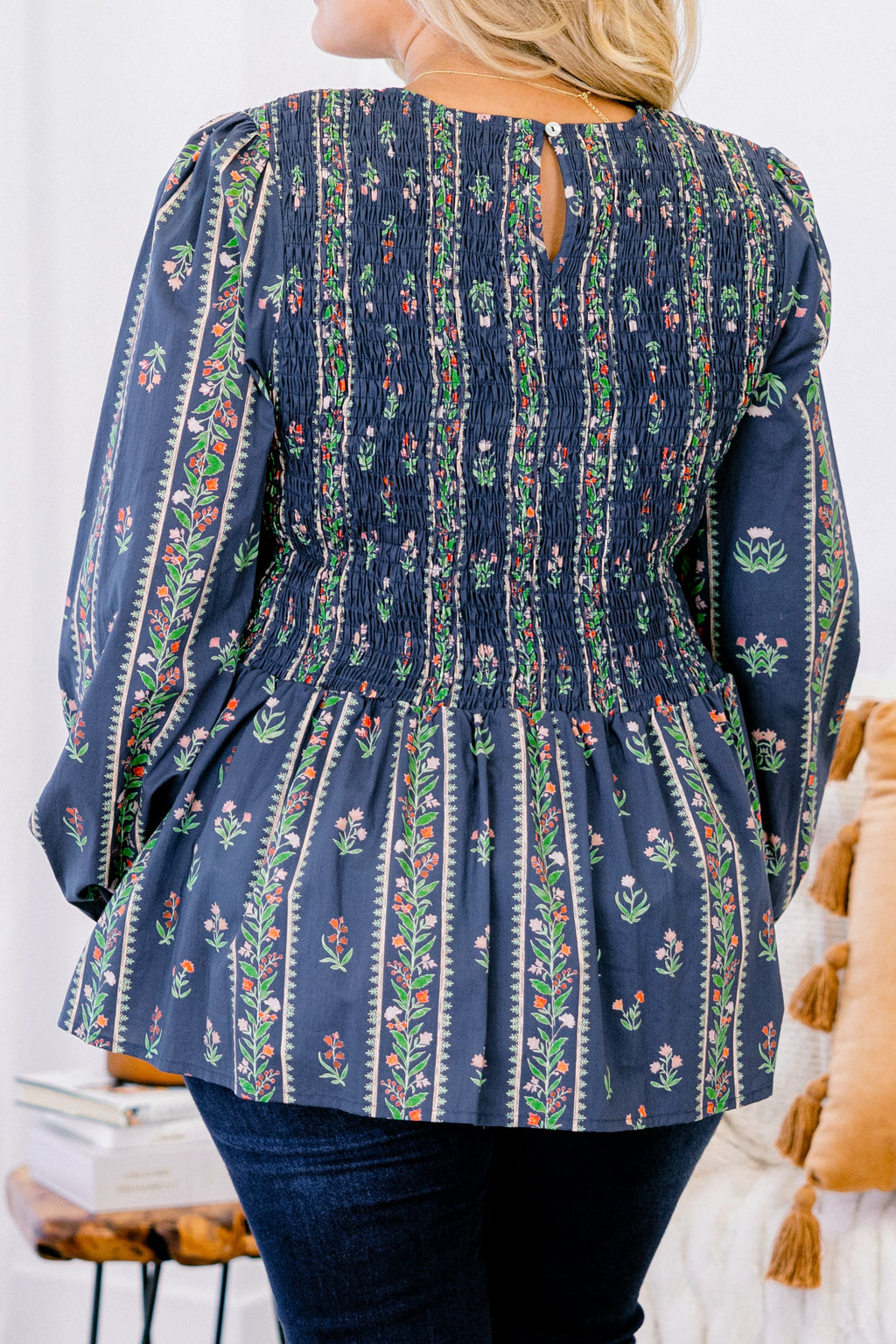 Wallflower Kisses Top, Navy Floral