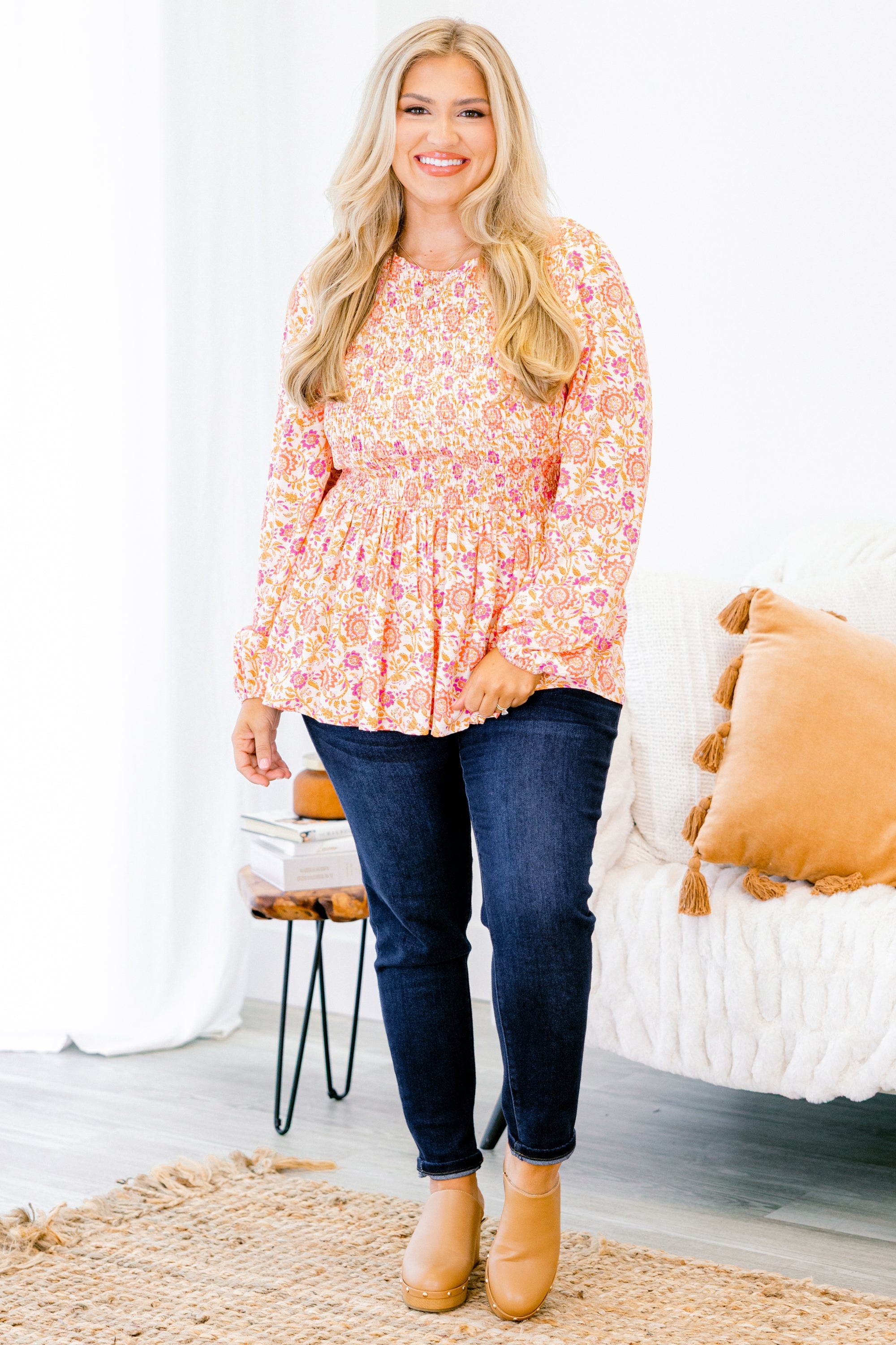 Wallflower Kisses Top, Orange