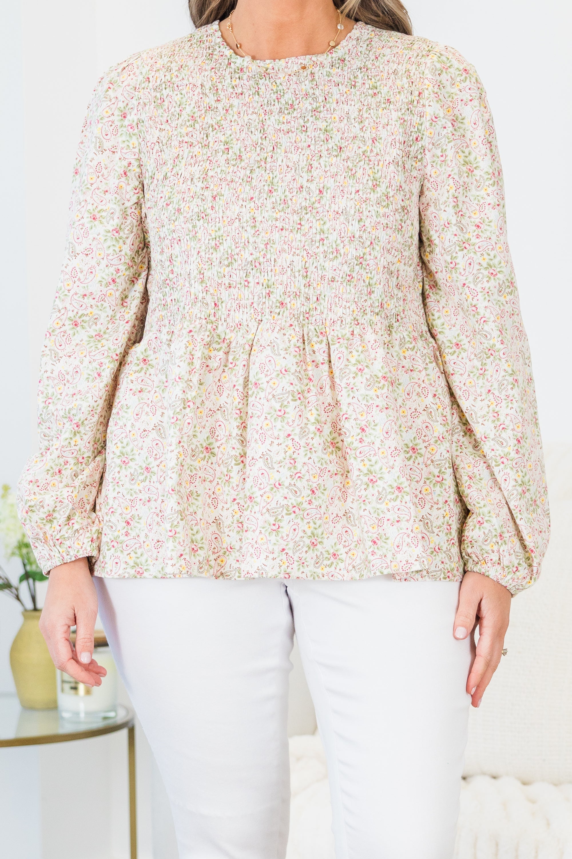 Wallflower Kisses Top, White