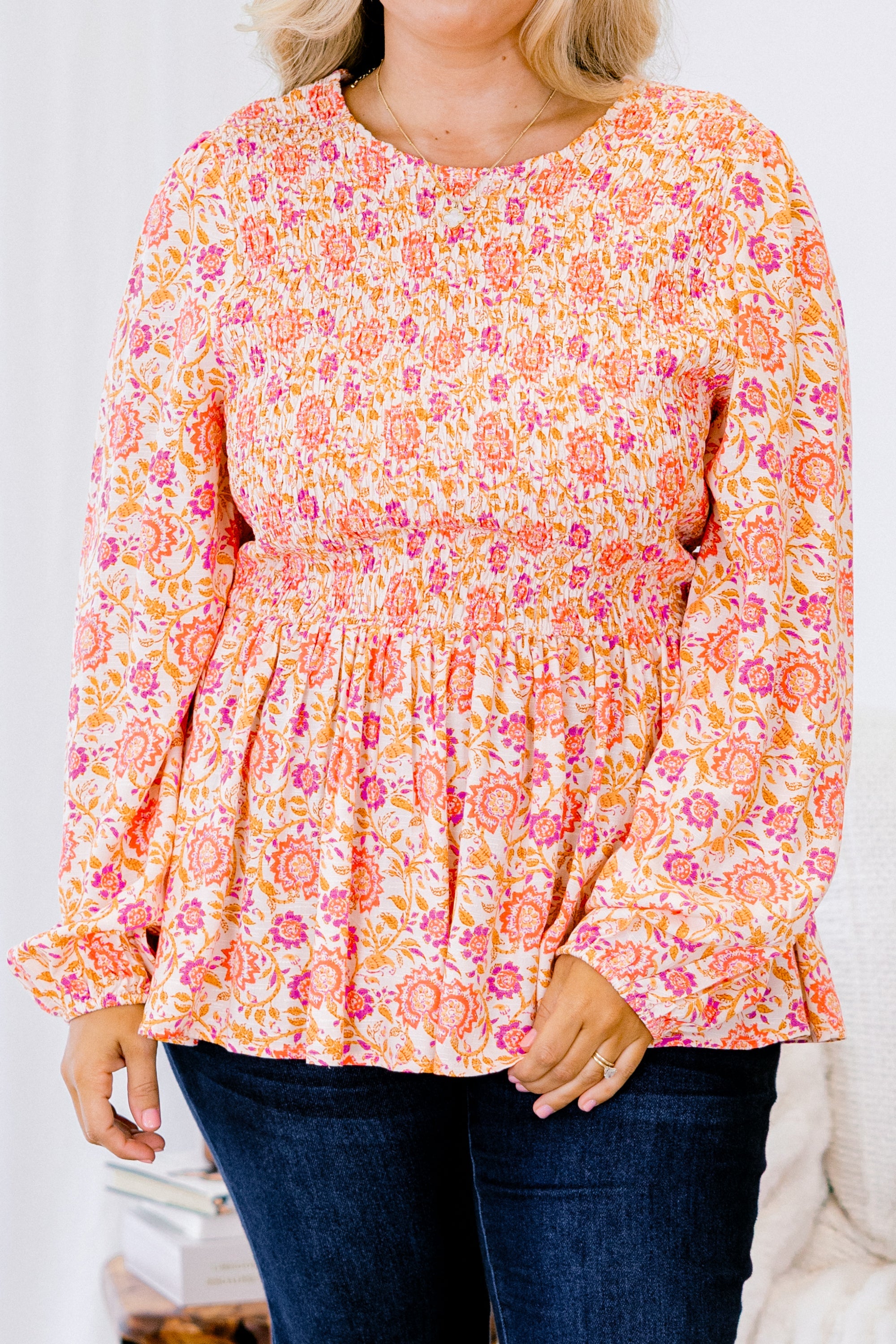 Wallflower Kisses Top, Orange