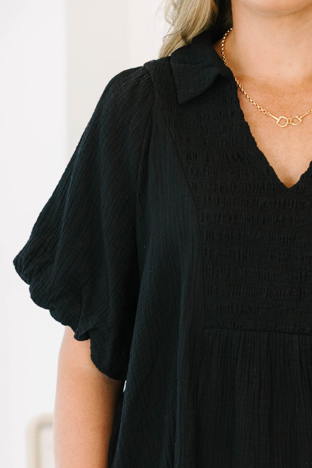 Wander Outside Top, Black