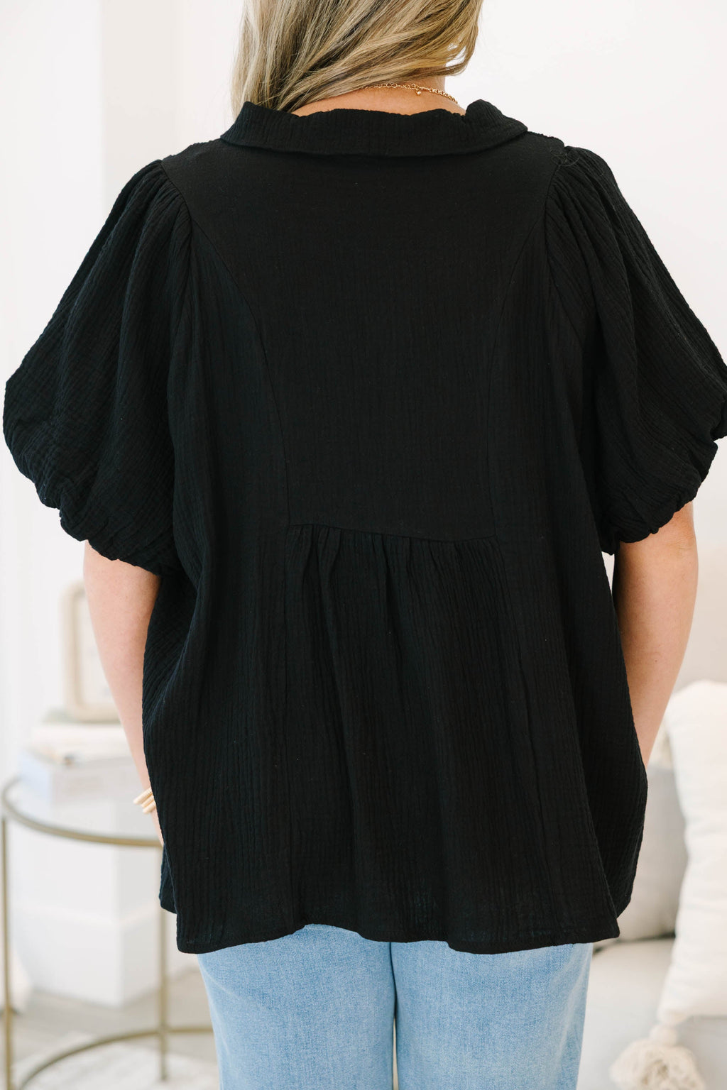 Wander Outside Top, Black