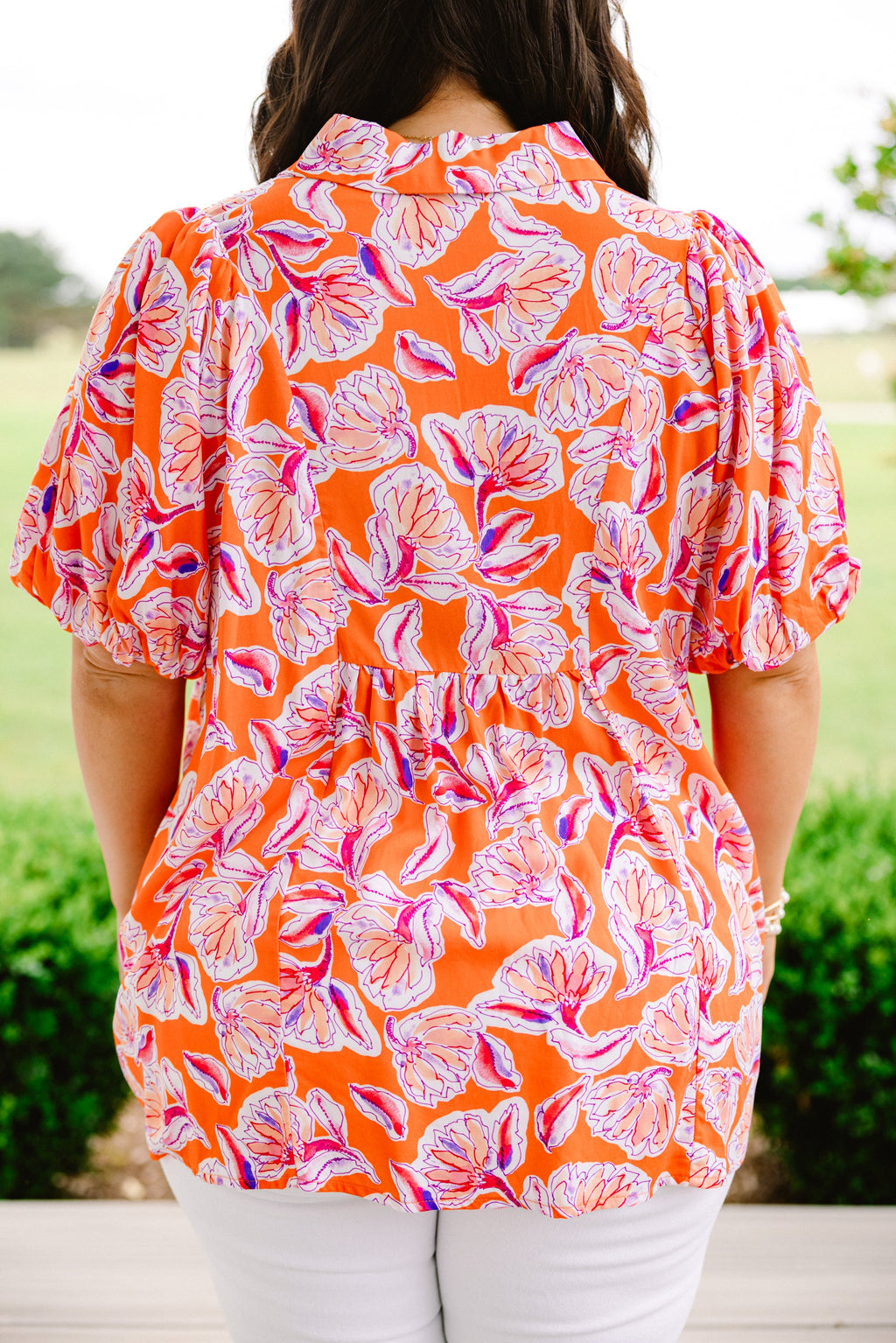 Wander Outside Top, Orange