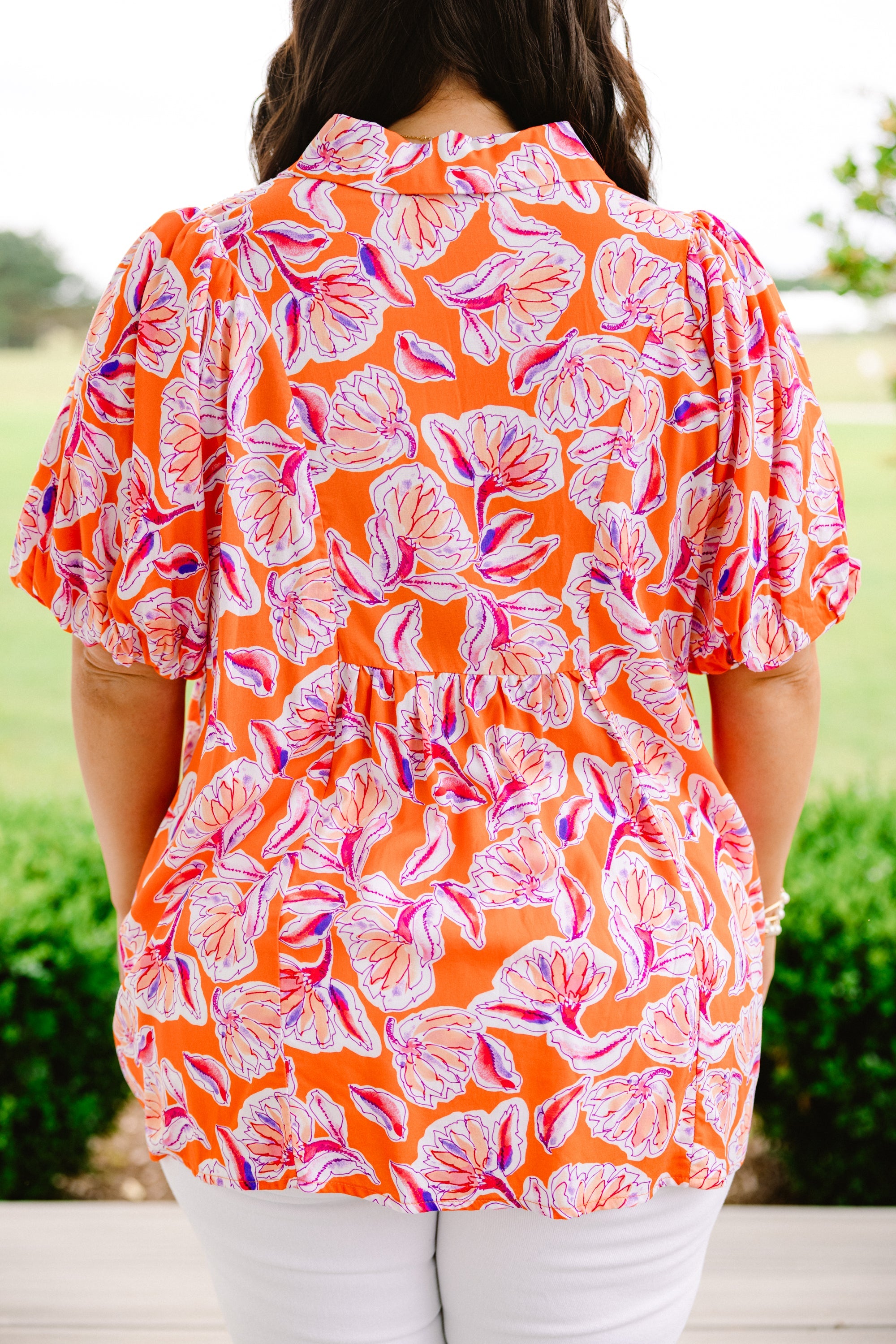 Wander Outside Top, Orange