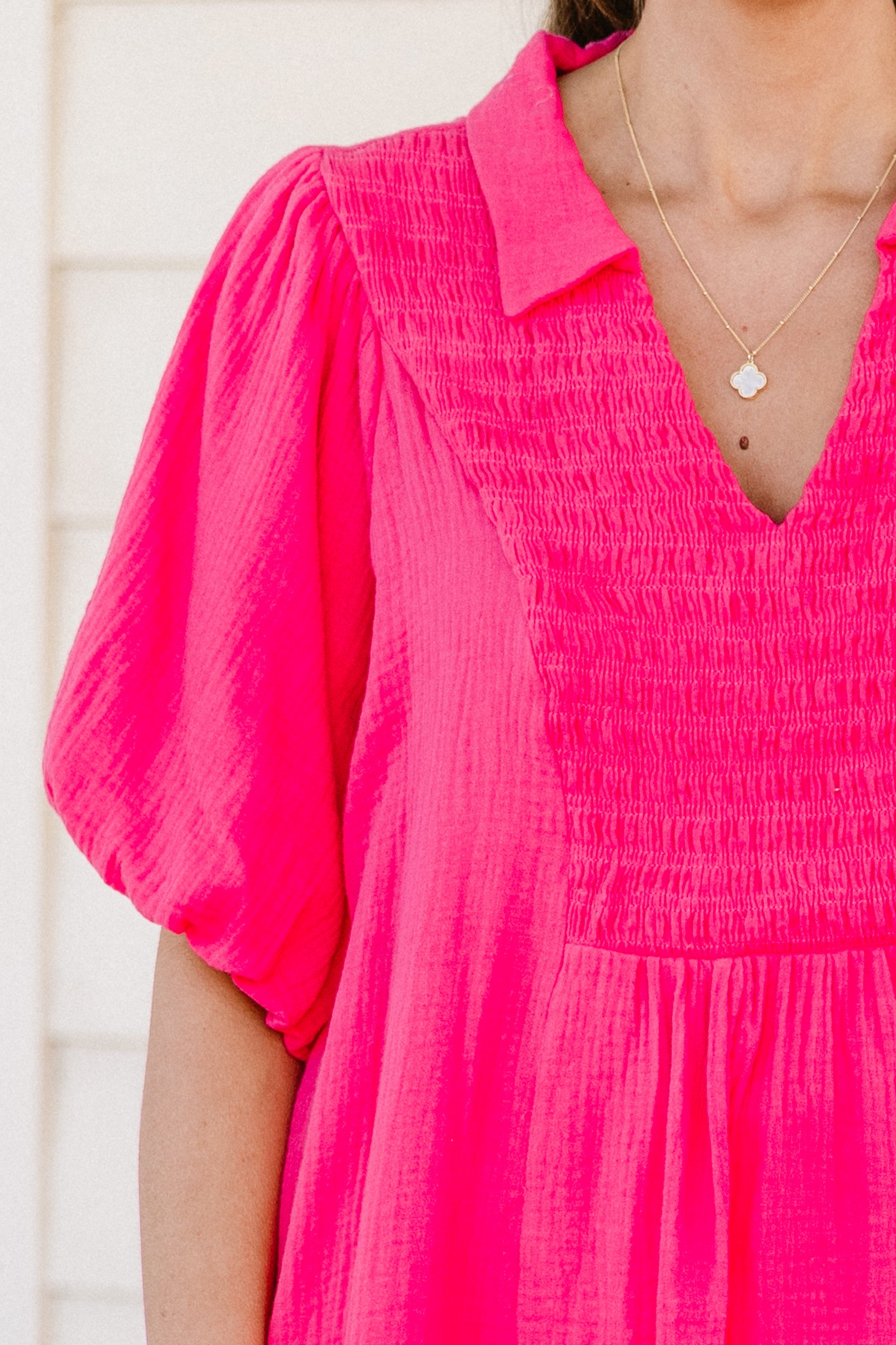 Wander Outside Top, Pink