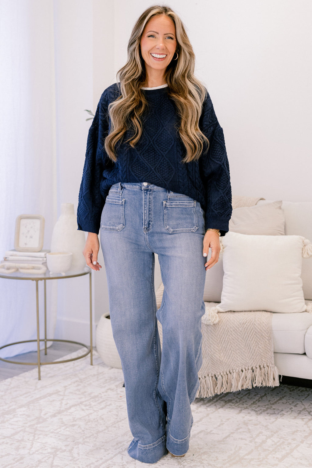 Wandering Around Town Jeans, Medium Wash