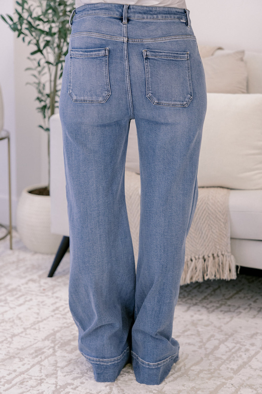 Wandering Around Town Jeans, Medium Wash