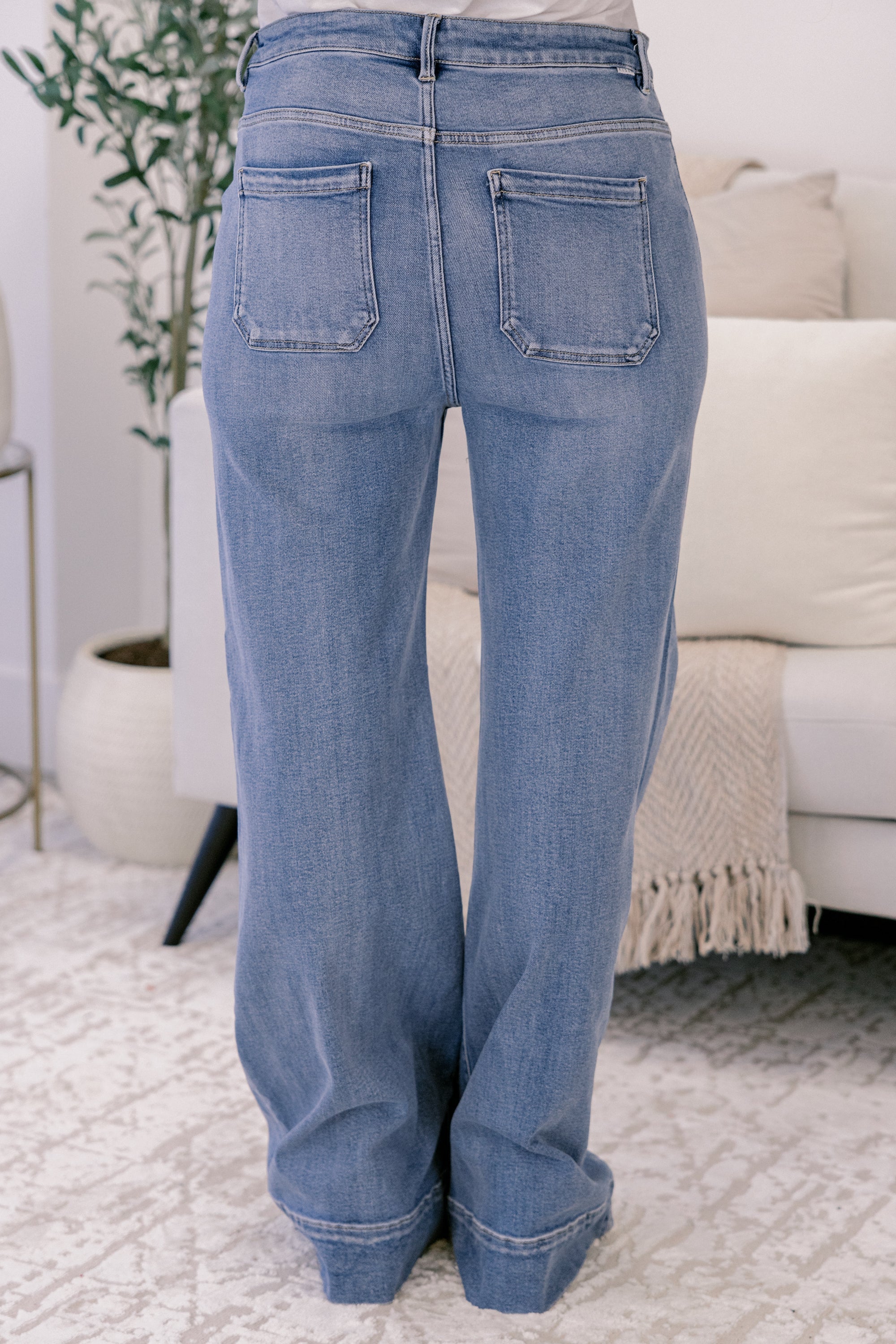 Wandering Around Town Jeans, Medium Wash