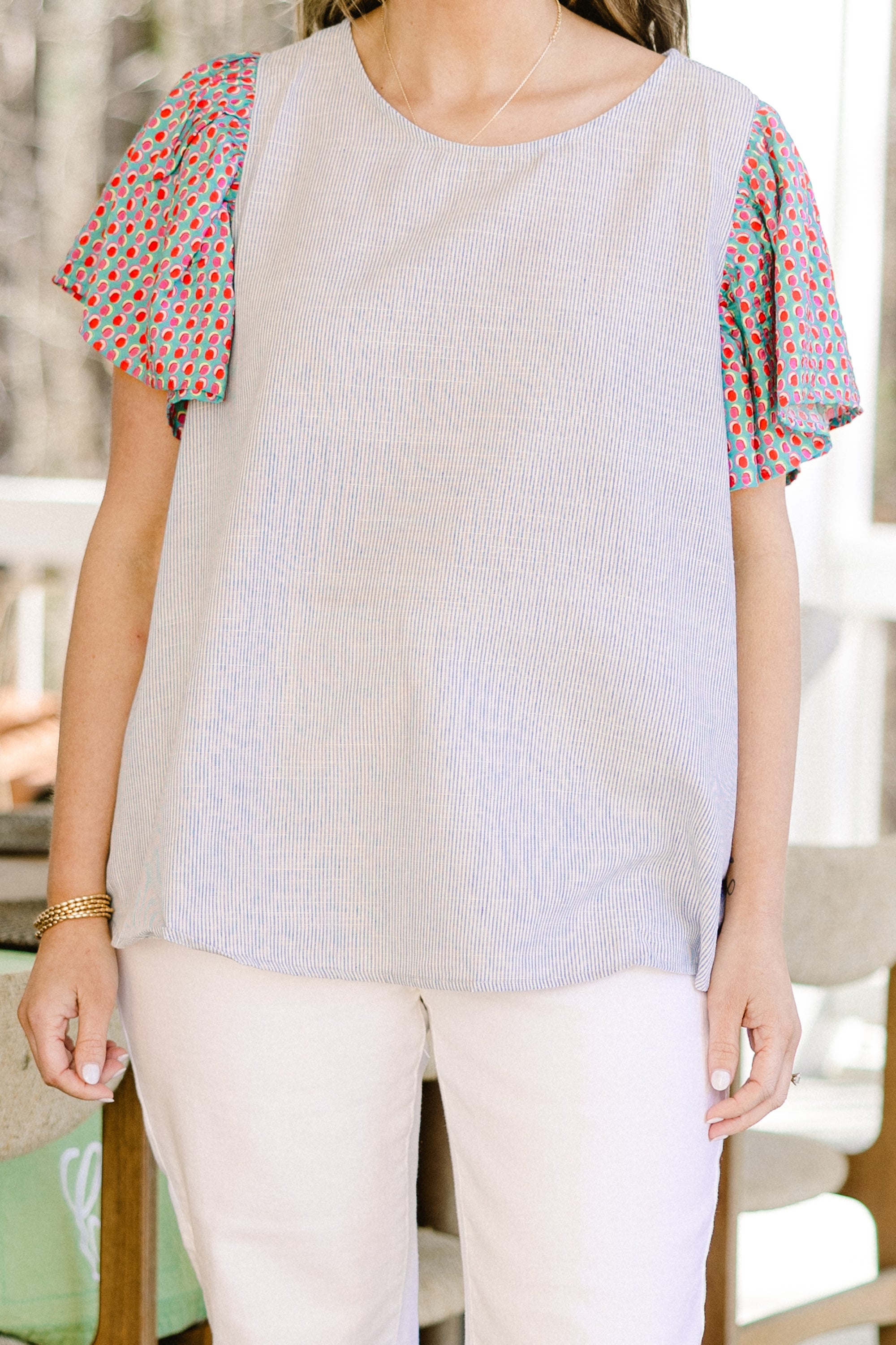 Wanderlust Bliss Top, Blue