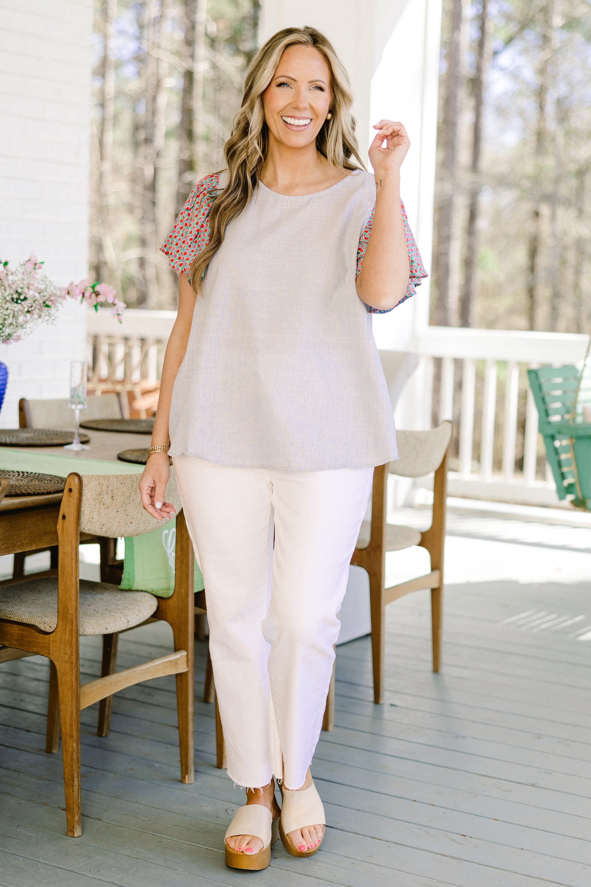 Wanderlust Bliss Top, Blue