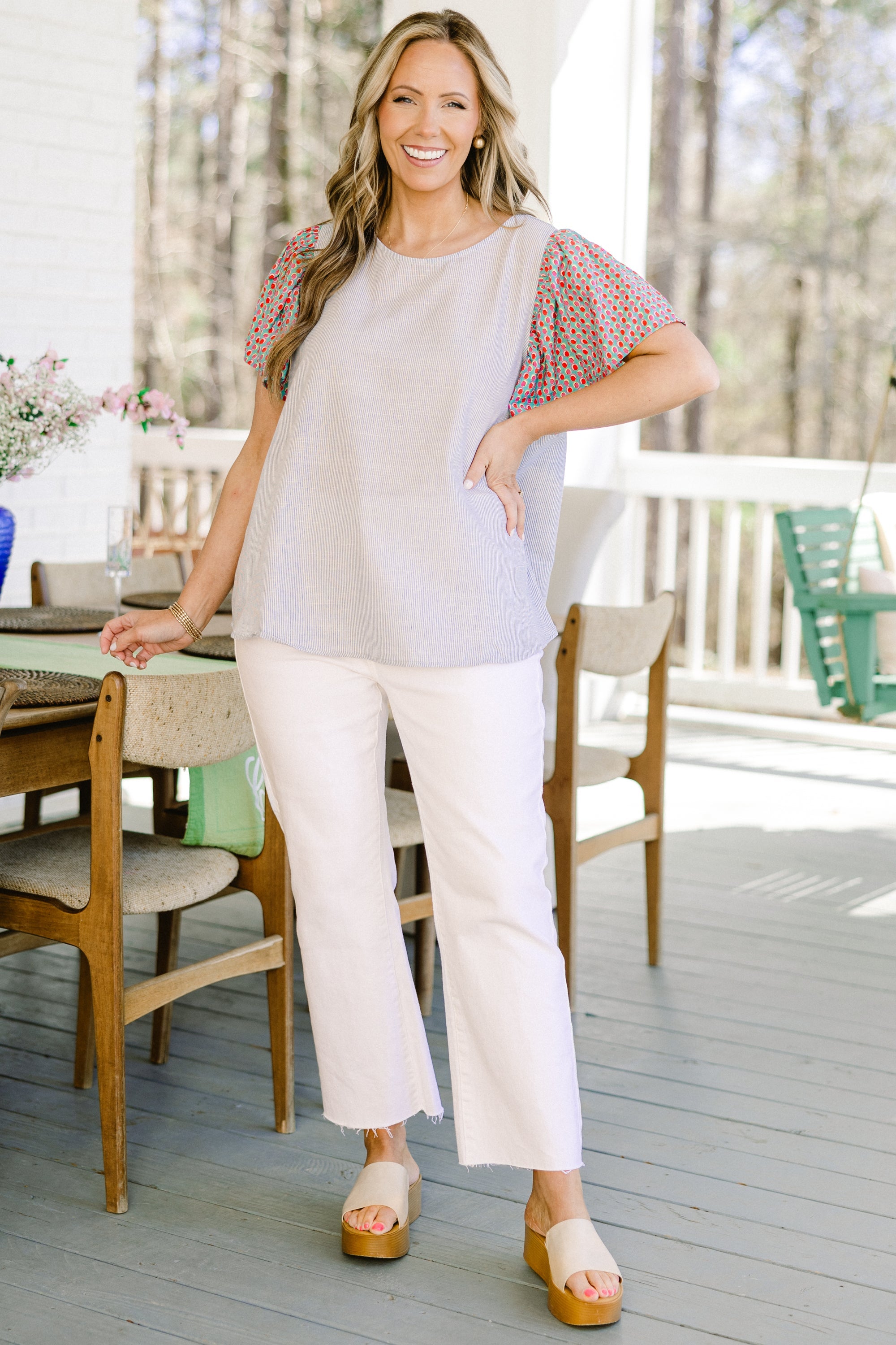 Wanderlust Bliss Top, Blue