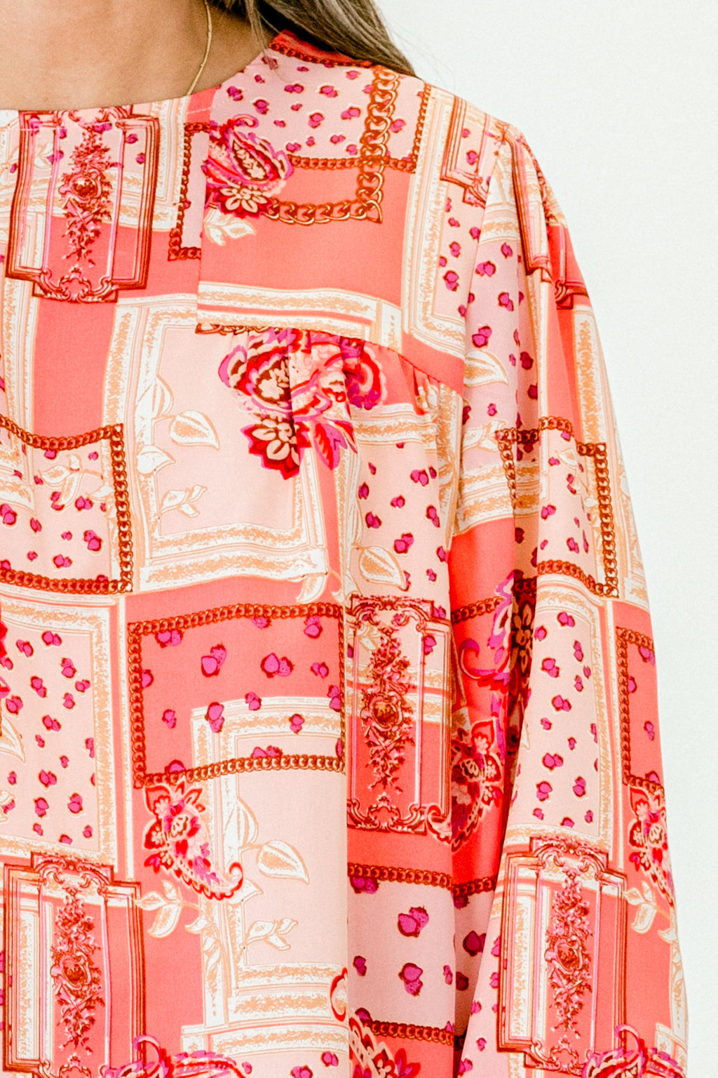 Wanderlust Journey Top, Pink-Red