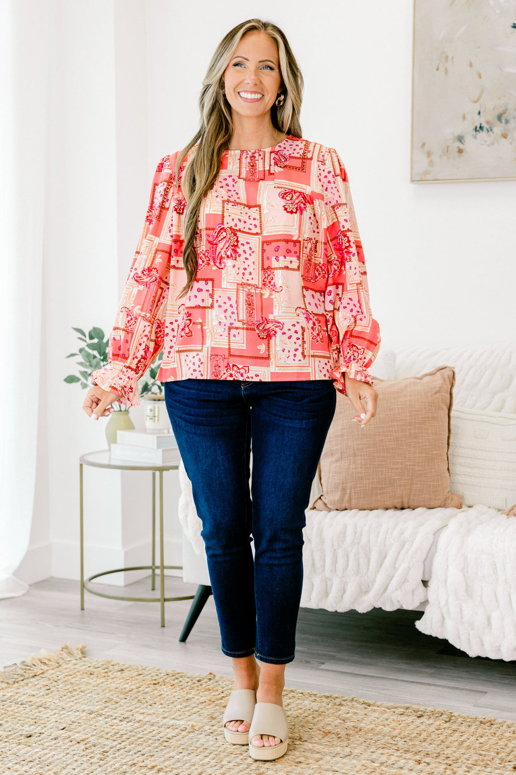 Wanderlust Journey Top, Pink-Red