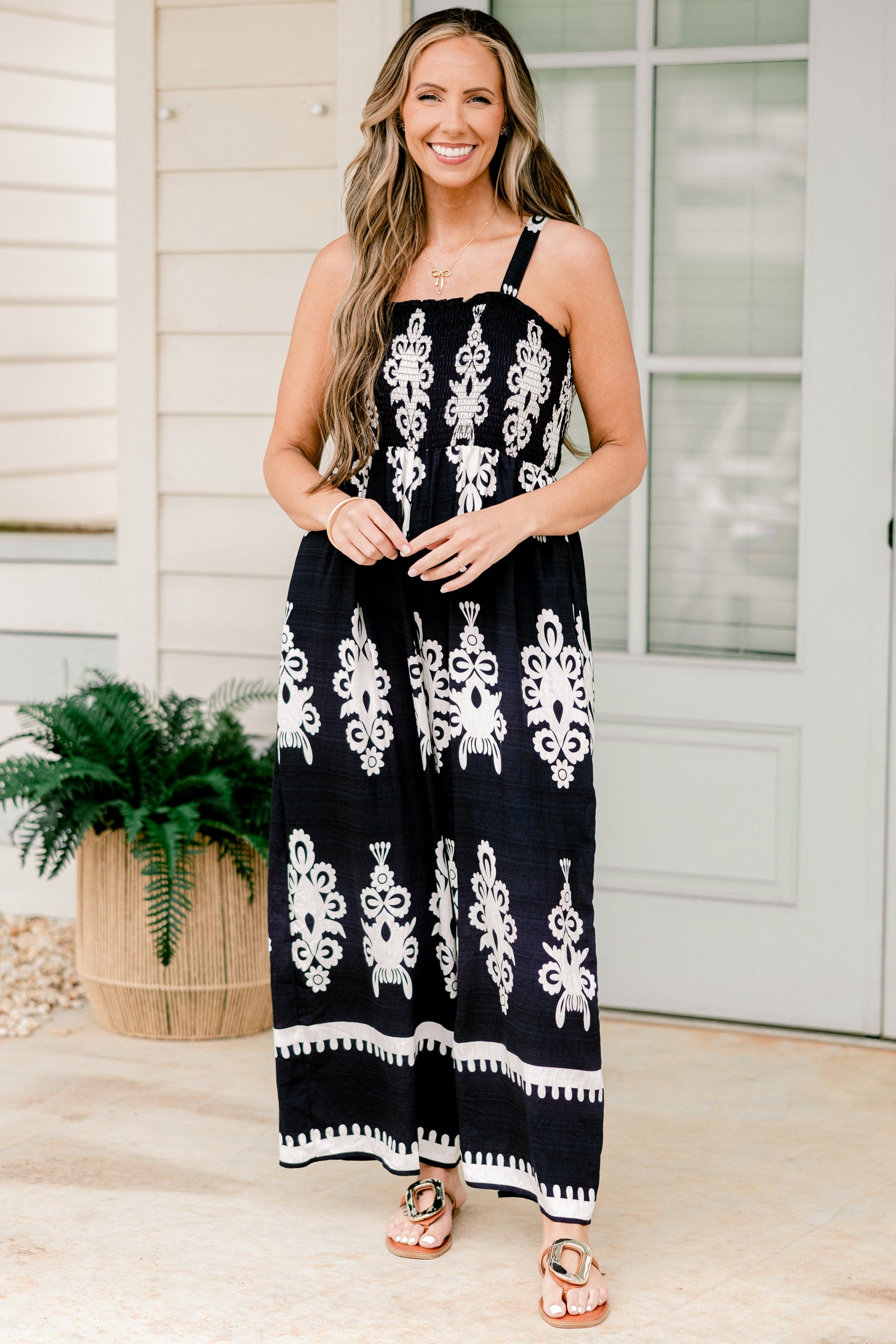 Warm Breeze Jumpsuit, Navy