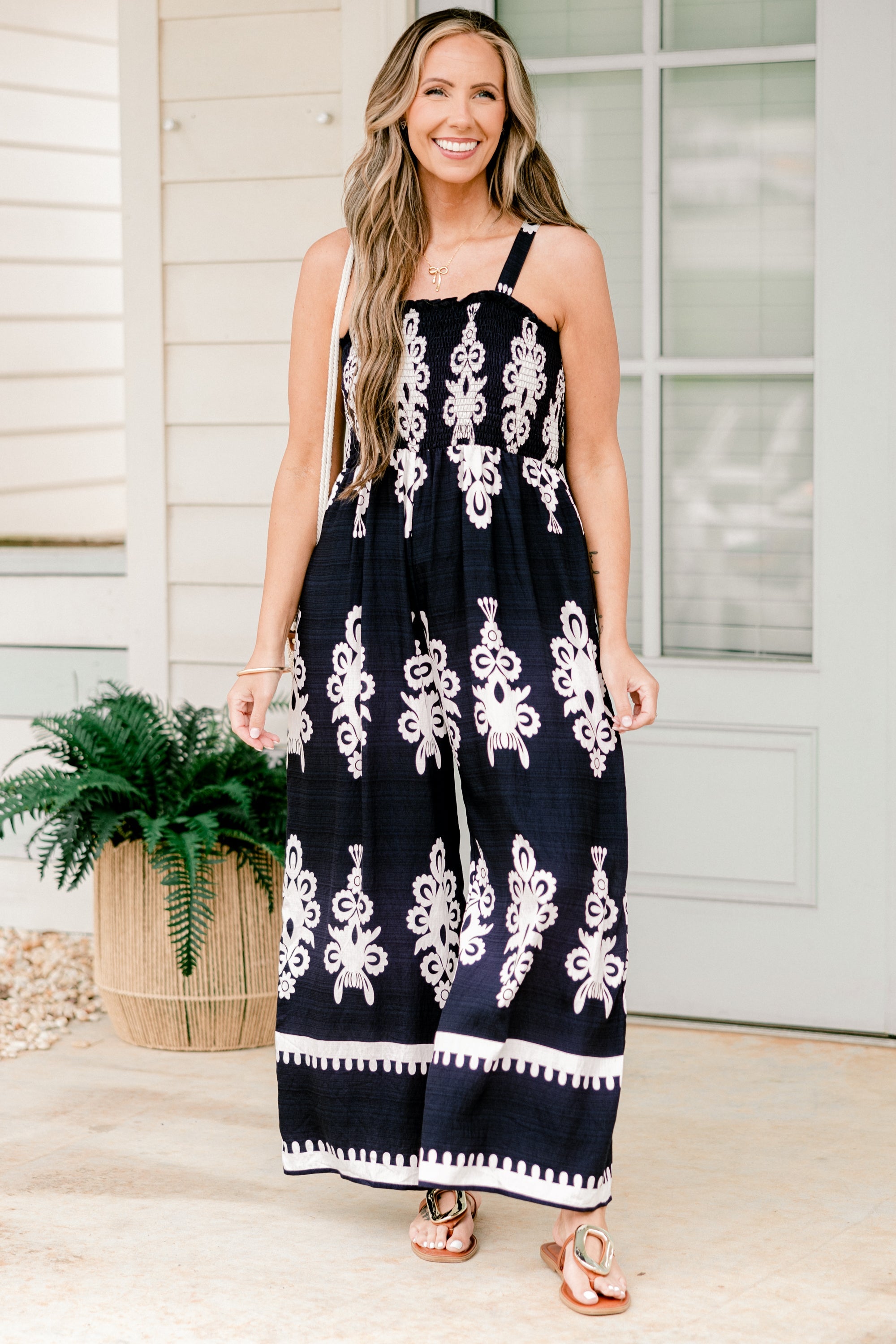 Warm Breeze Jumpsuit, Navy
