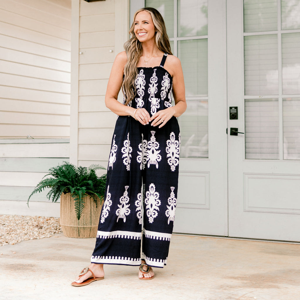 Warm Breeze Jumpsuit, Navy