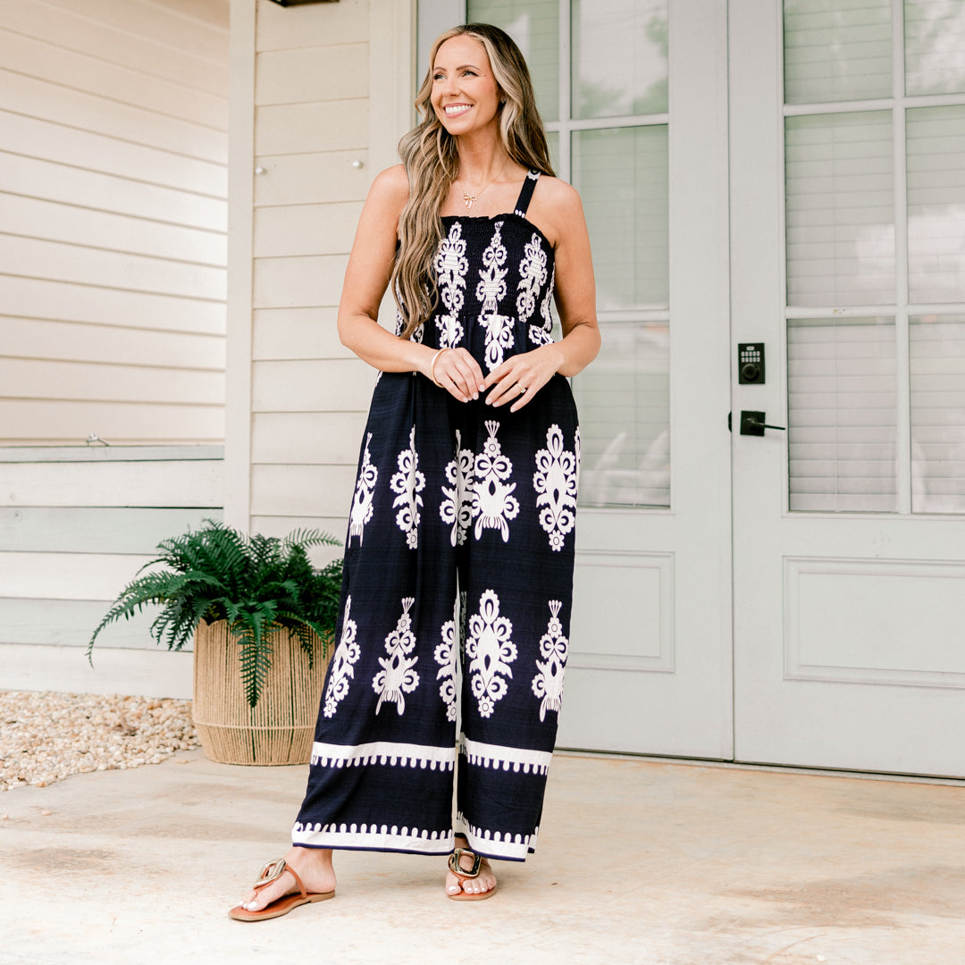 Warm Breeze Jumpsuit, Navy