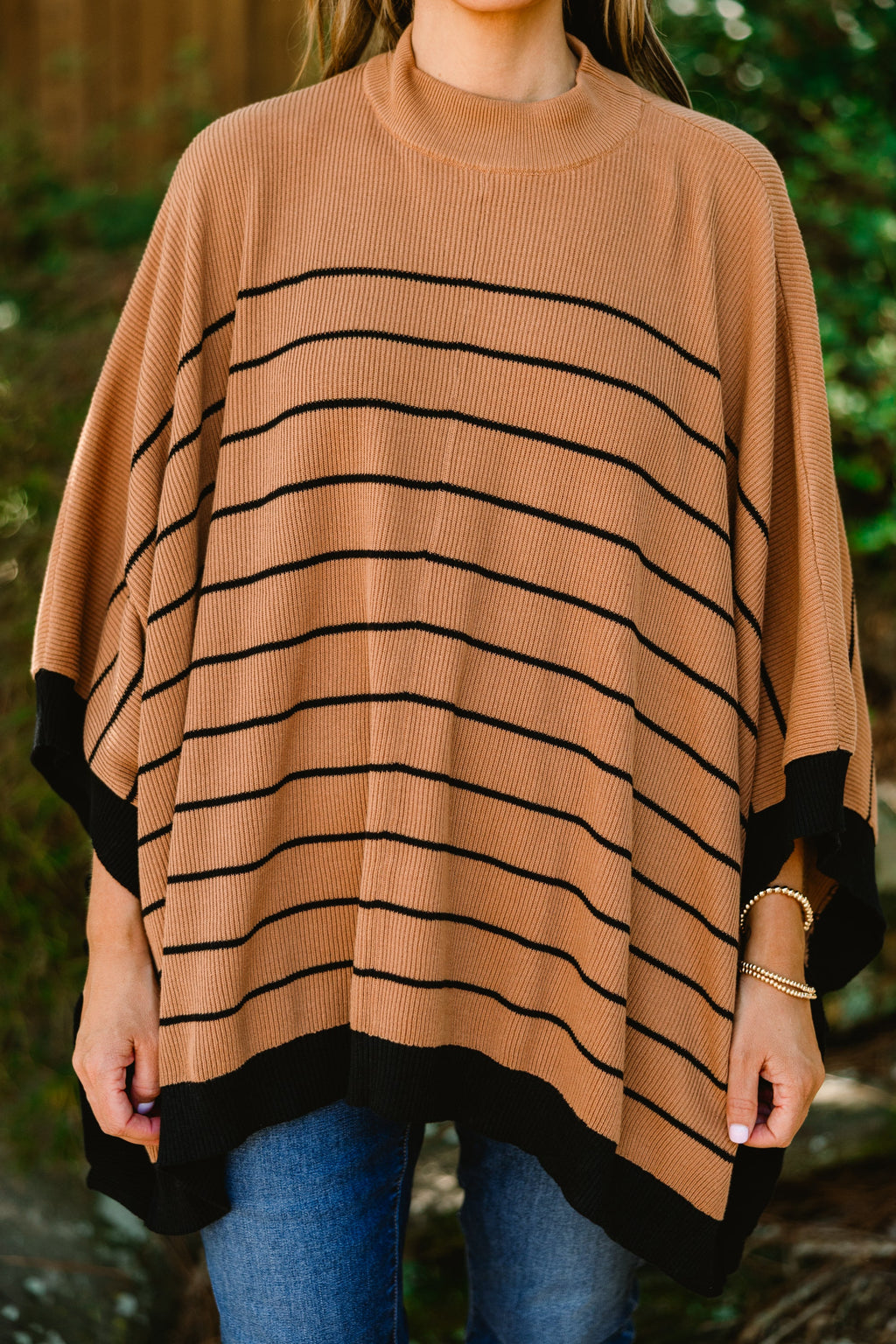 Warm Hugs Poncho, Khaki