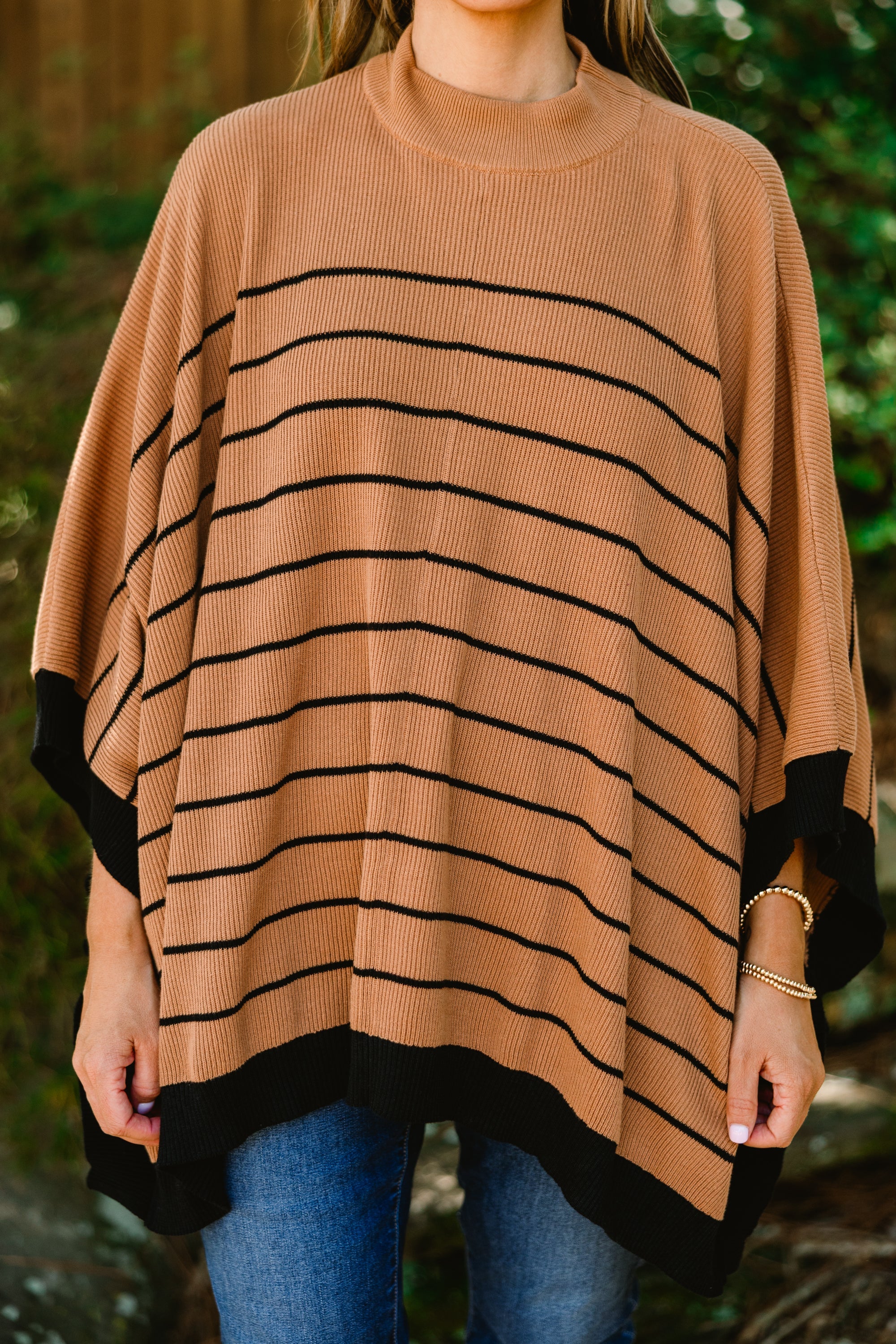 Warm Hugs Poncho, Khaki